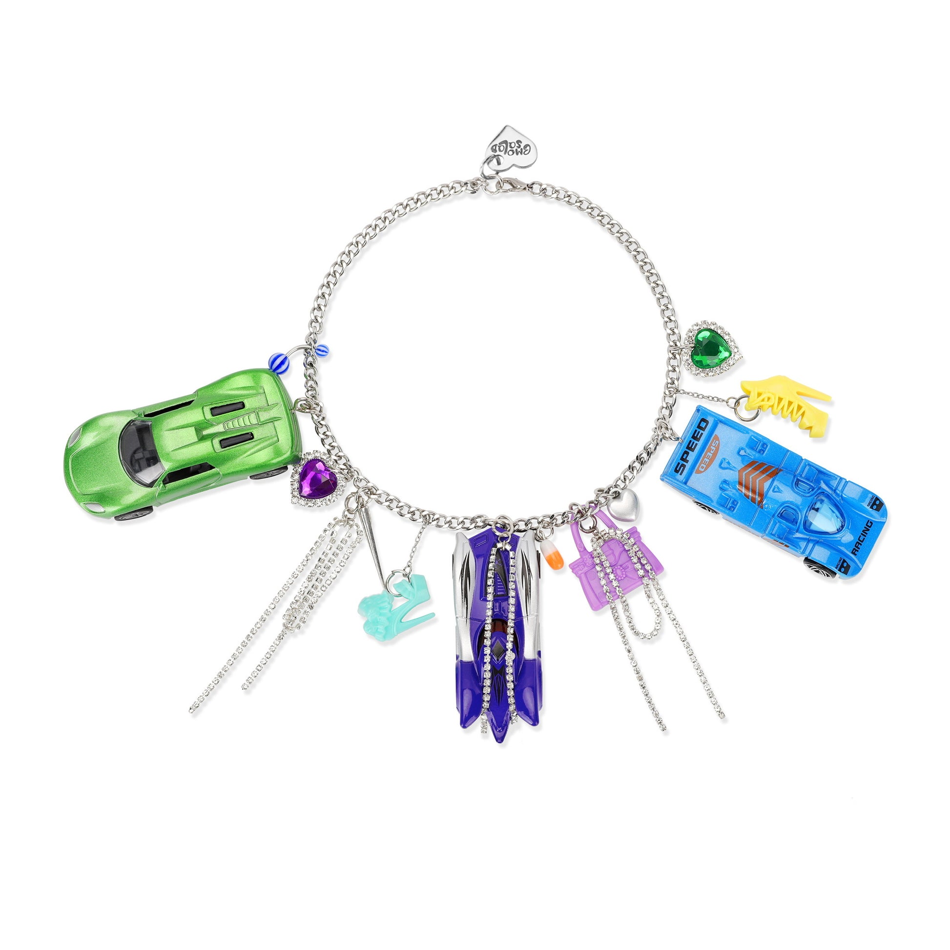 Emo Salad - Racing-Shaped Charm Necklace 3 Colors