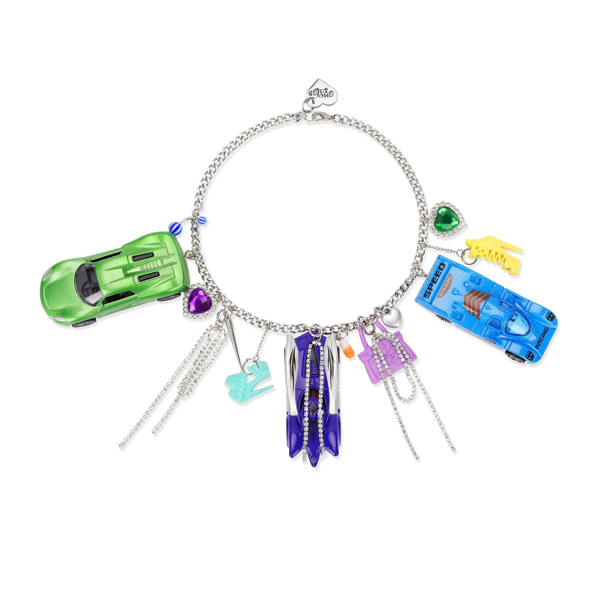 Emo Salad - Racing-Shaped Charm Necklace 3 Colors