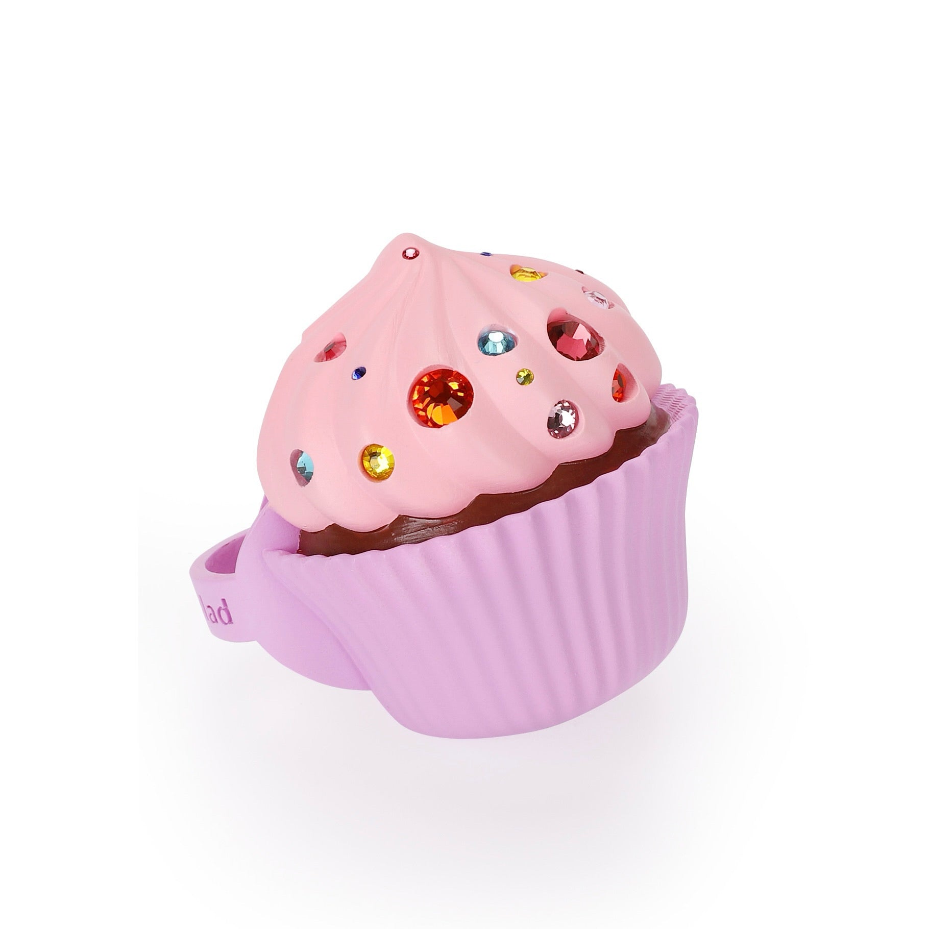 Emo Salad 3D Printed Cupcake-shaped Sparkle Ring