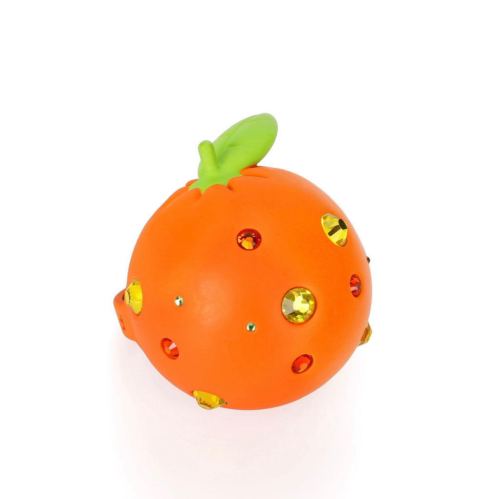 Emo Salad - 3D Crystal Orange-Shaped Ring
