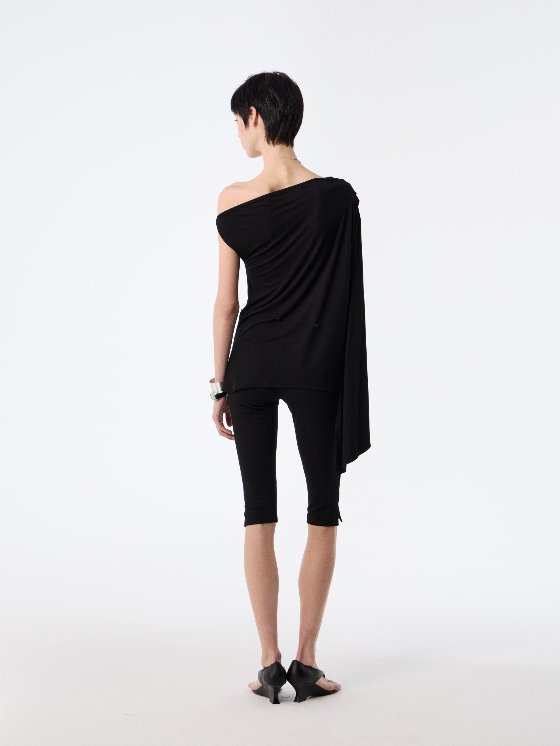 SOOGU Black Ease Cropped Slim Pants - product view 18