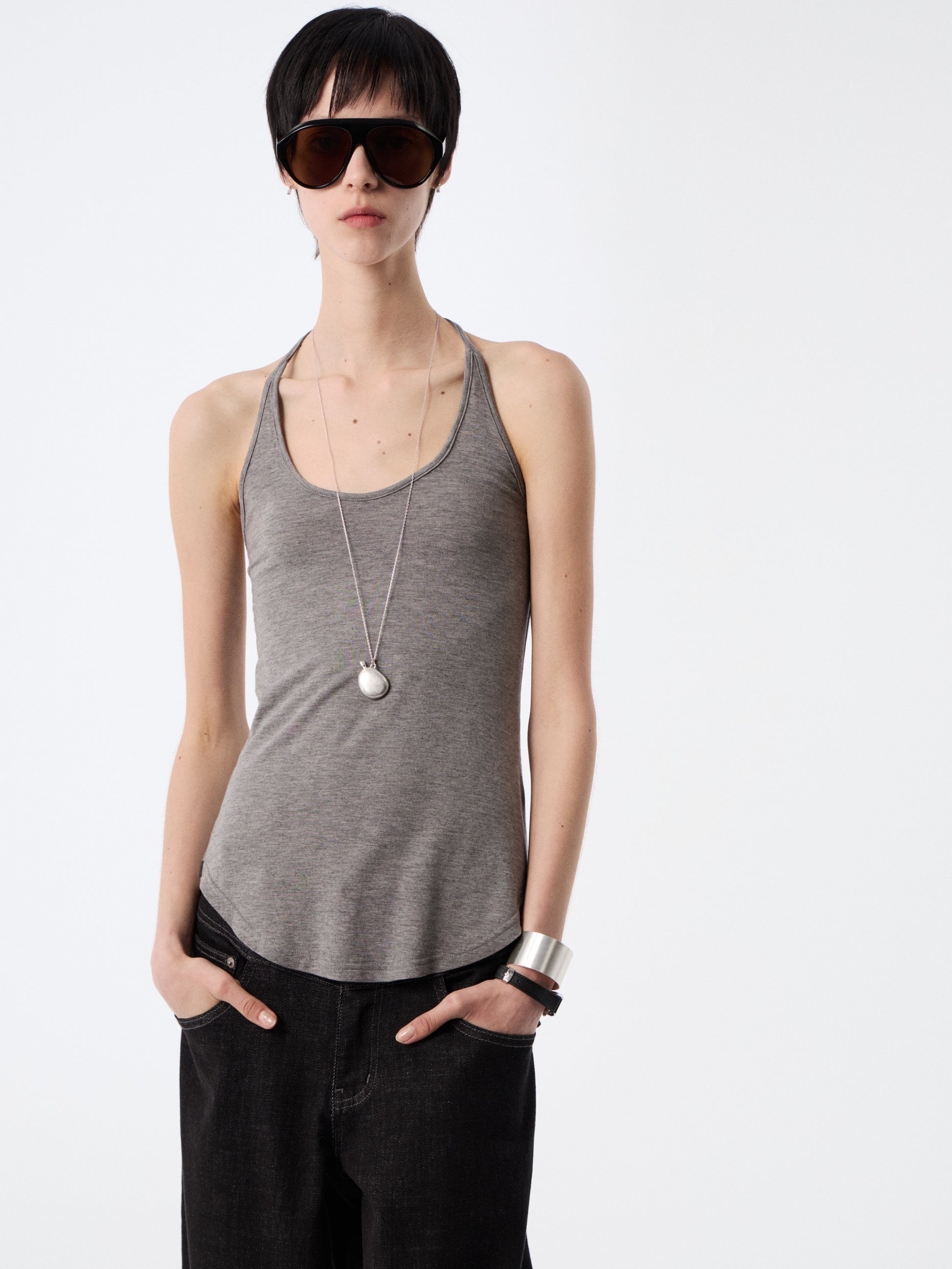 SOOGU Charcoal Minimal Tank - product view 2