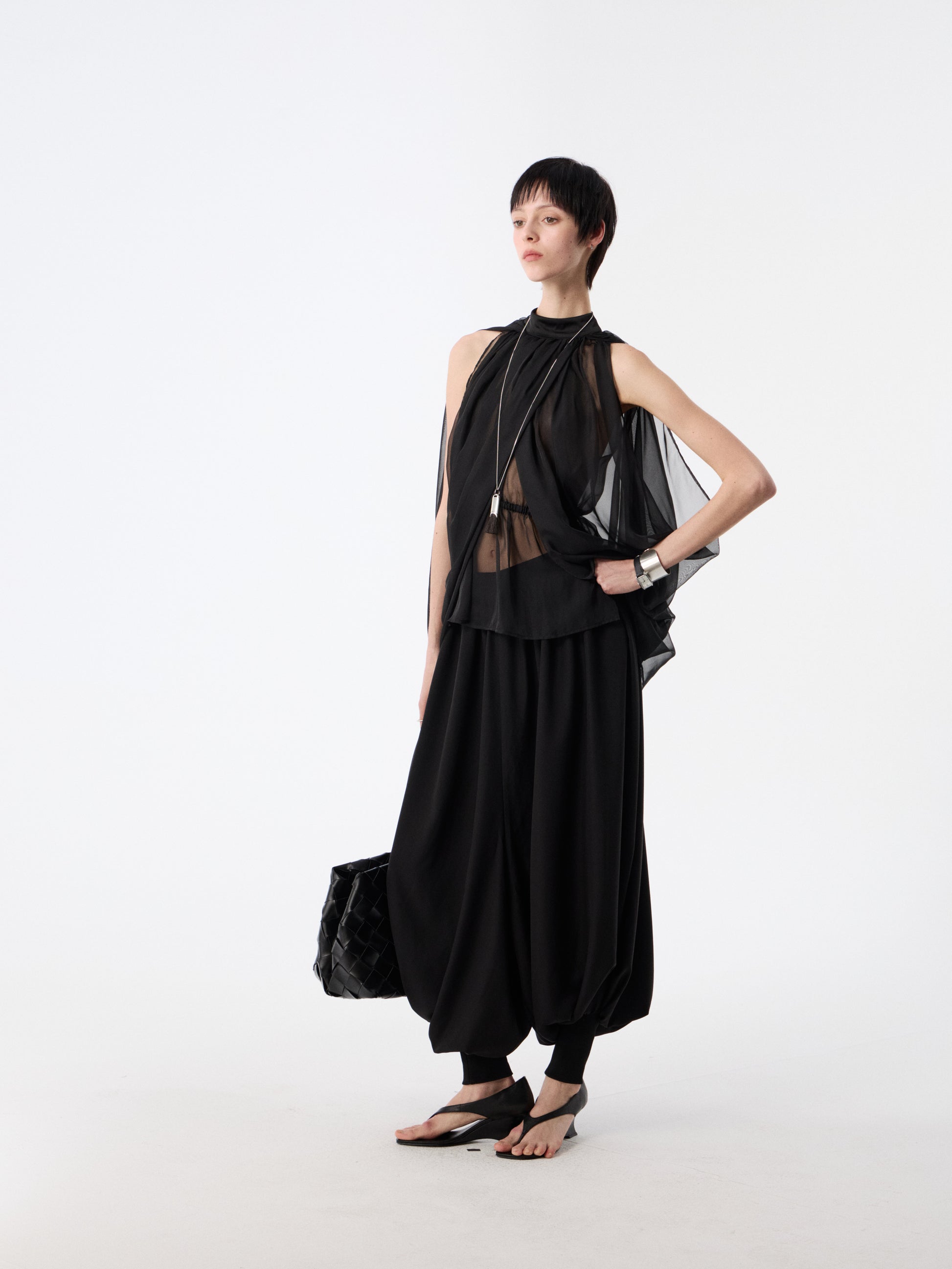 SOOGU Black Lantern Wide-Leg Pants - product view 8