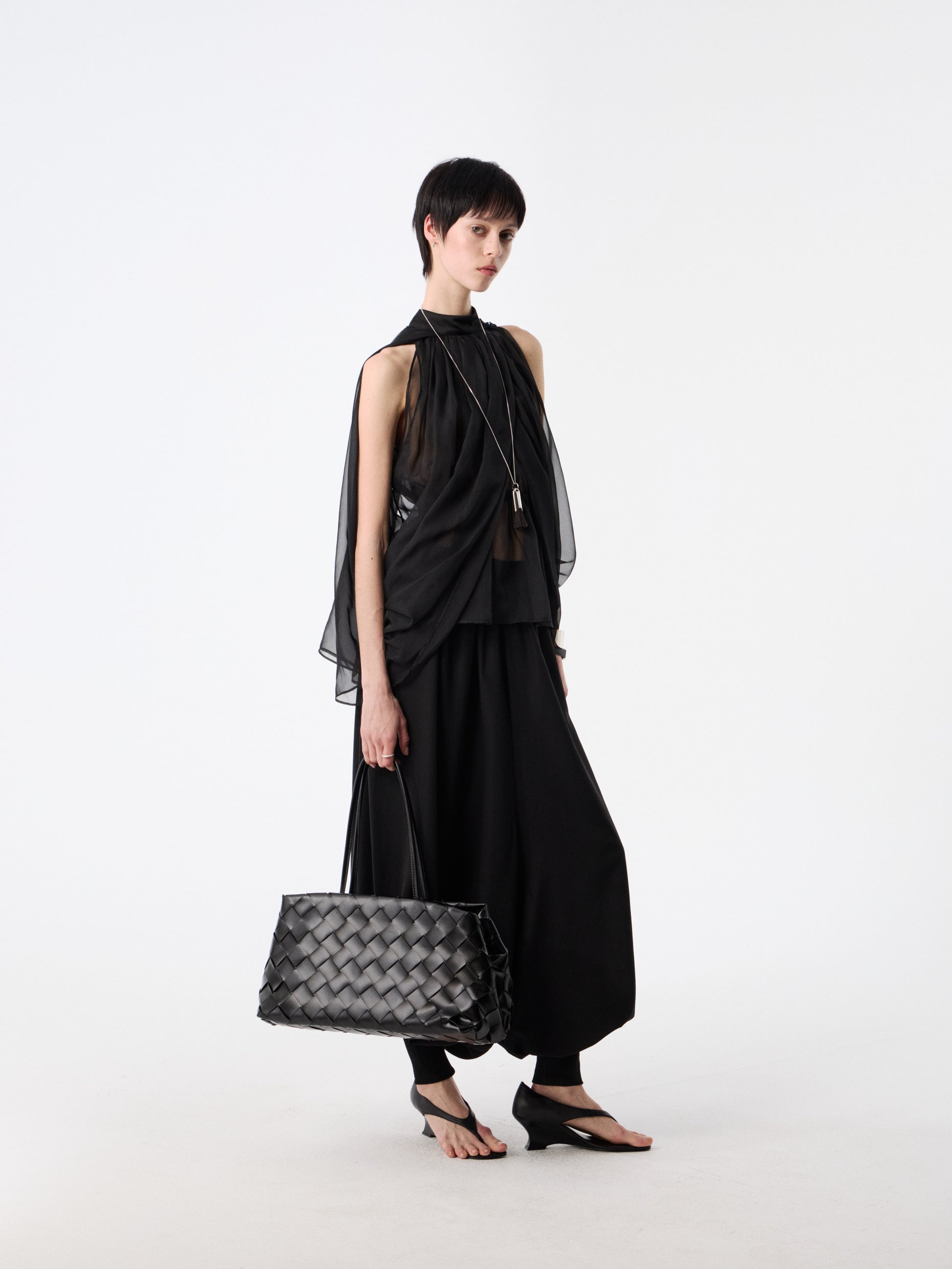 SOOGU Black Lantern Wide-Leg Pants - product view 2