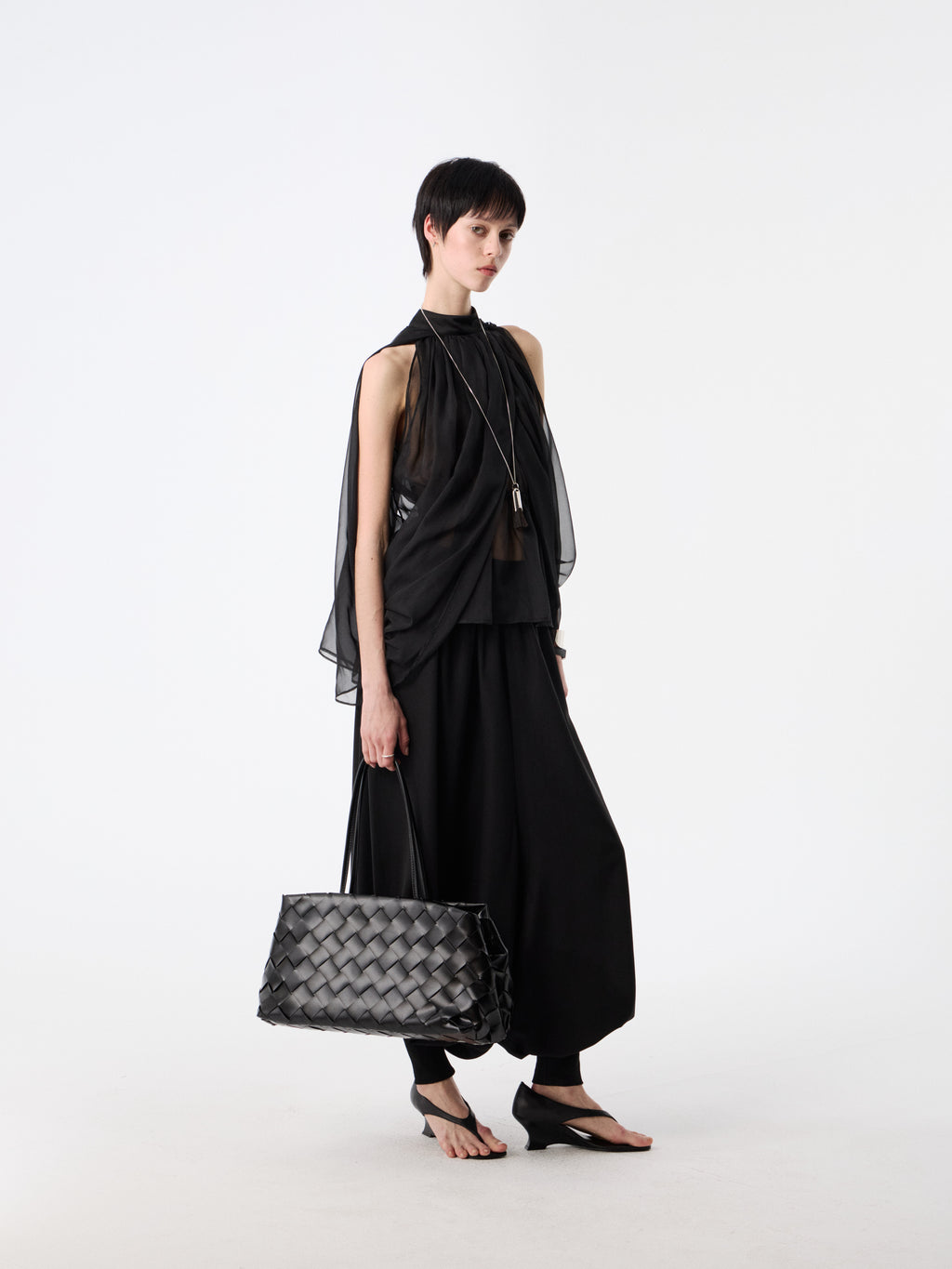 SOOGU Black Sheer Air Cape Top - product view 13