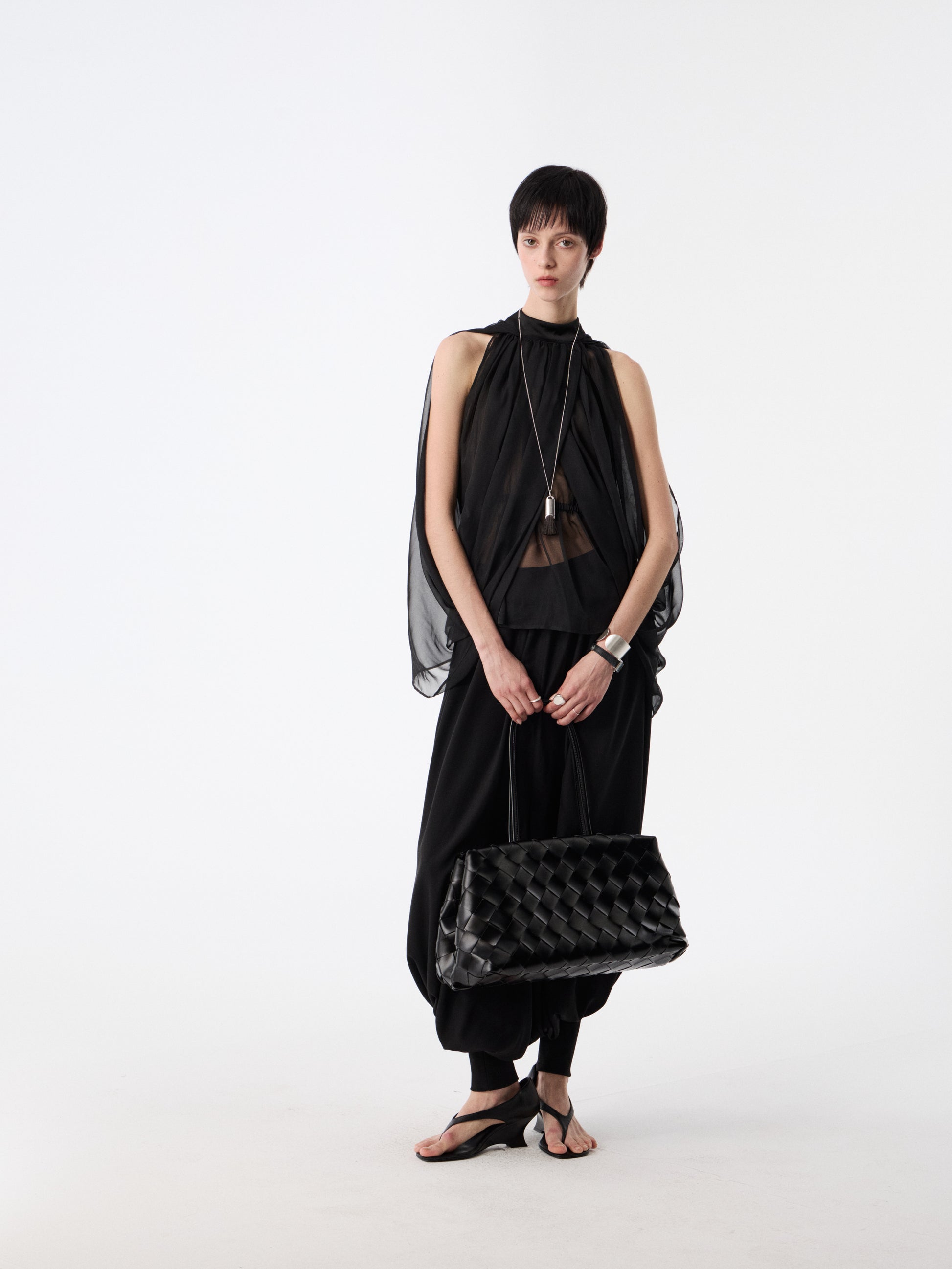 SOOGU Black Lantern Wide-Leg Pants - product view 7