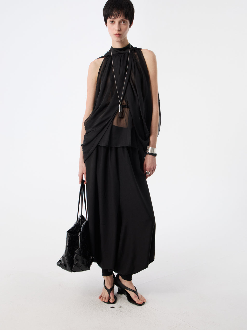 SOOGU Black Lantern Wide-Leg Pants - product view 5