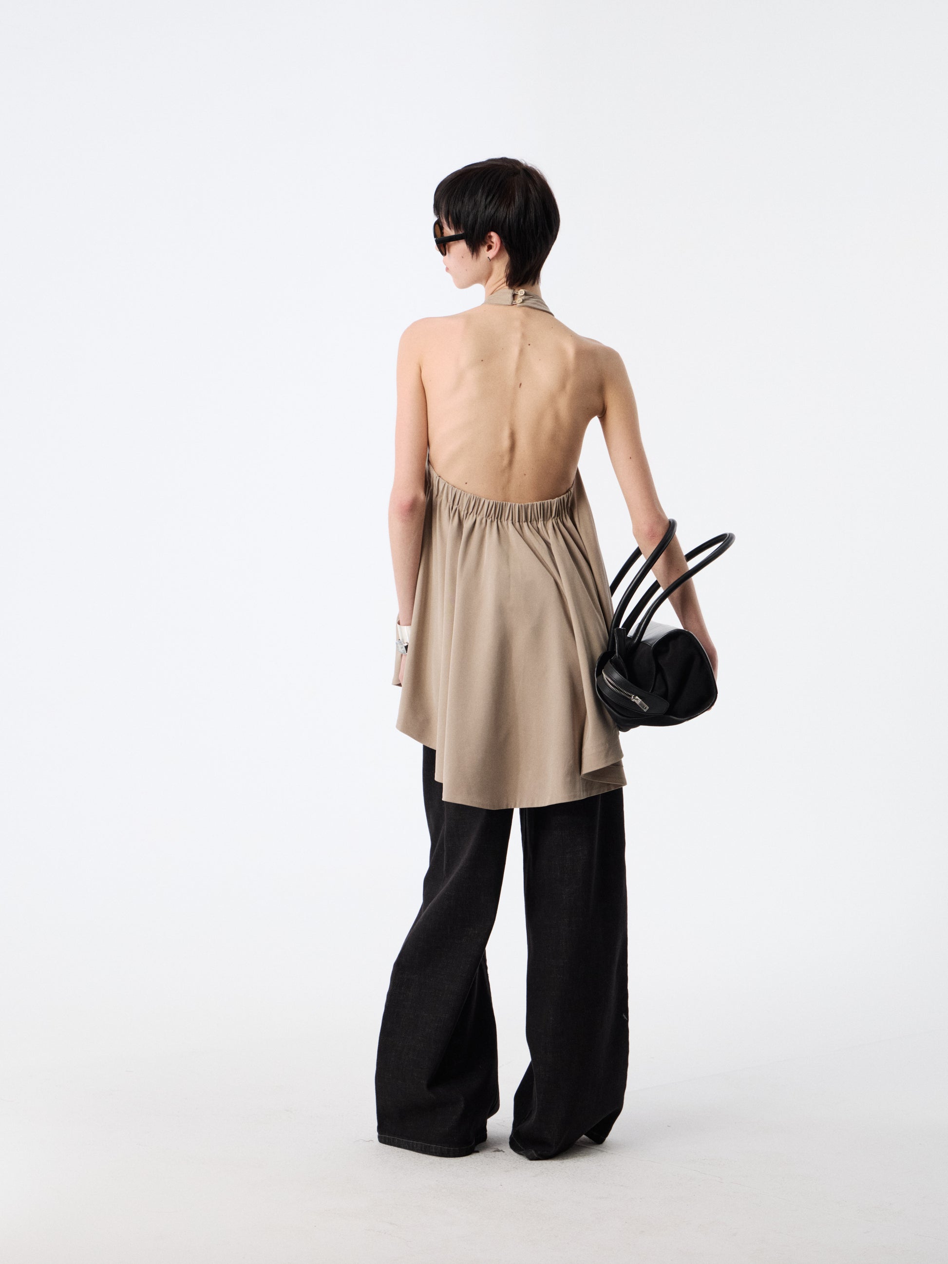 SOOGU Khaki Free-Form Halter Vest Top - product view 9