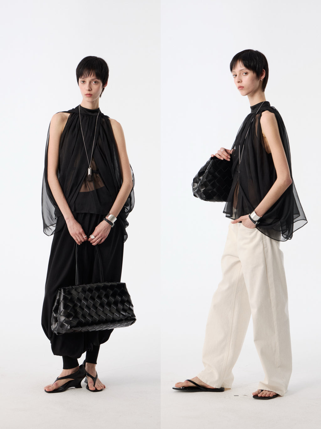 SOOGU Black Sheer Air Cape Top - product view 7