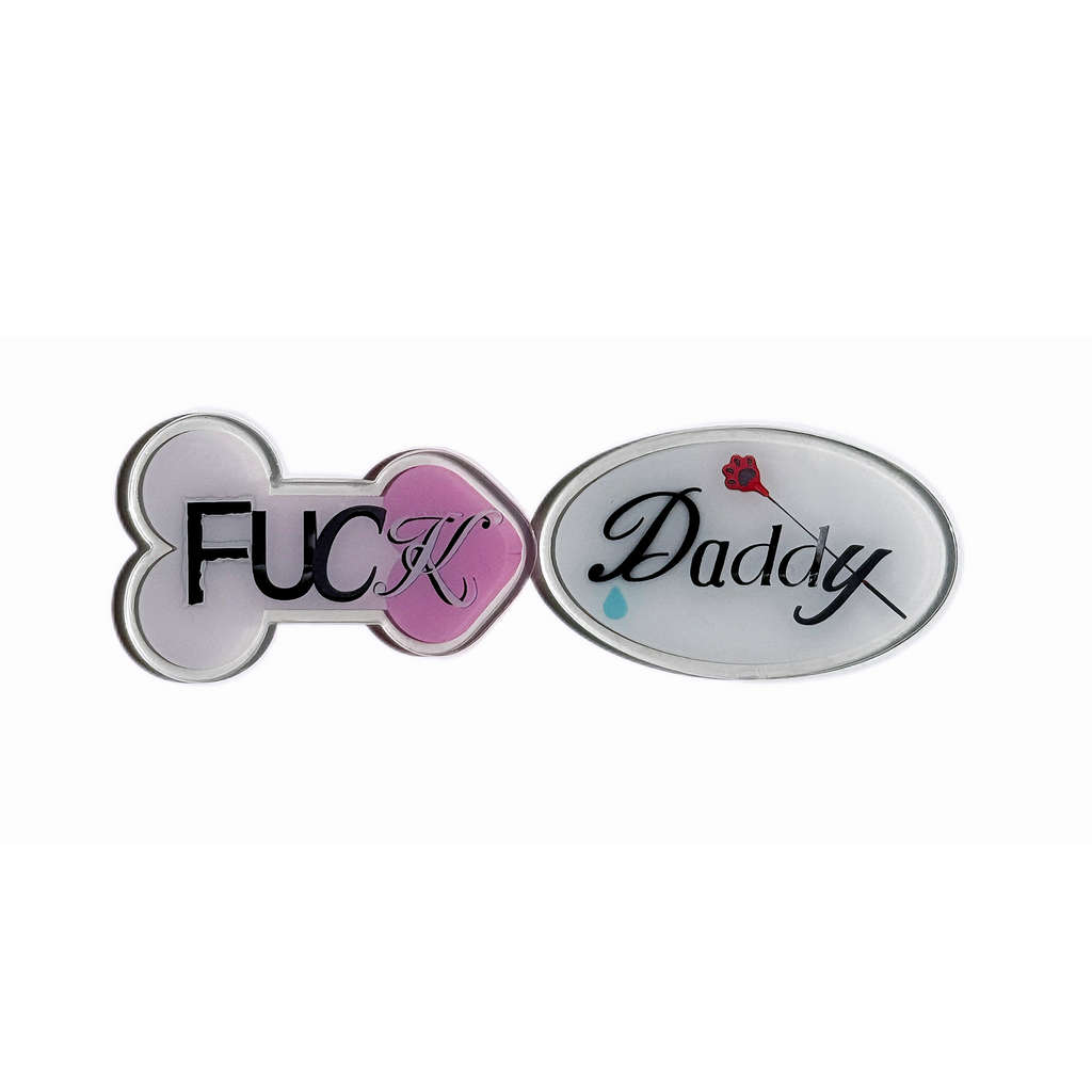 Cheeky Word Hair Clips Set