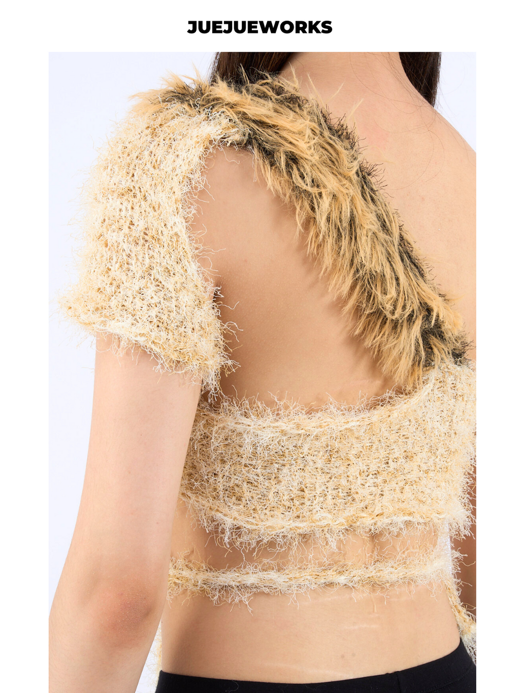 Leopard-Spot Fuzzy Knit Tank