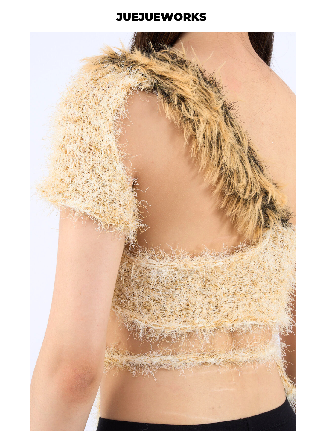 Leopard-Spot Fuzzy Knit Tank