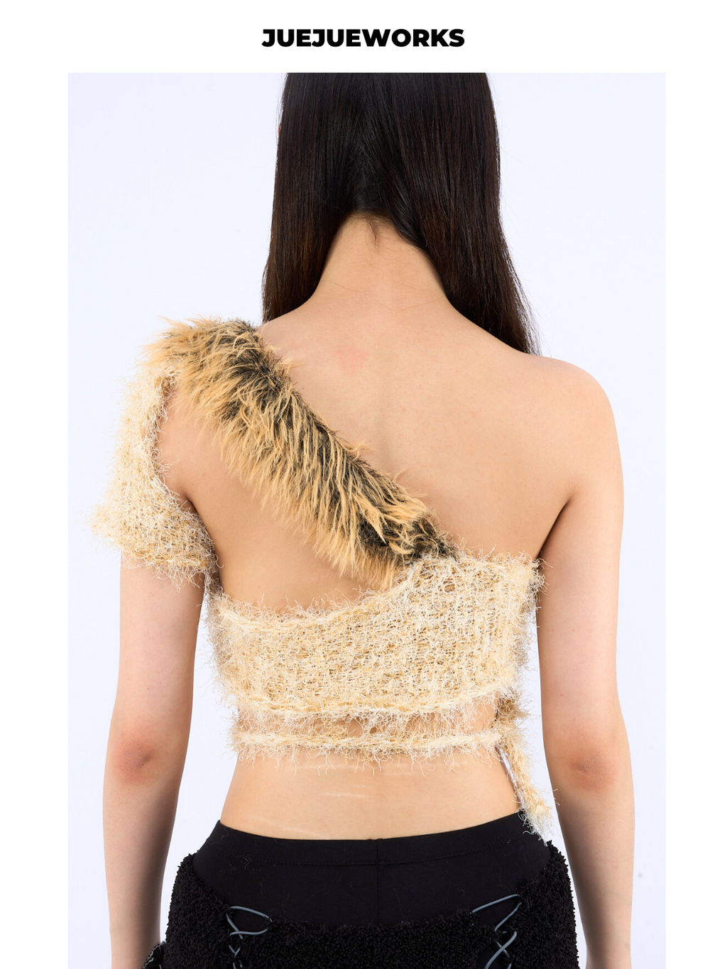 Leopard-Spot Fuzzy Knit Tank