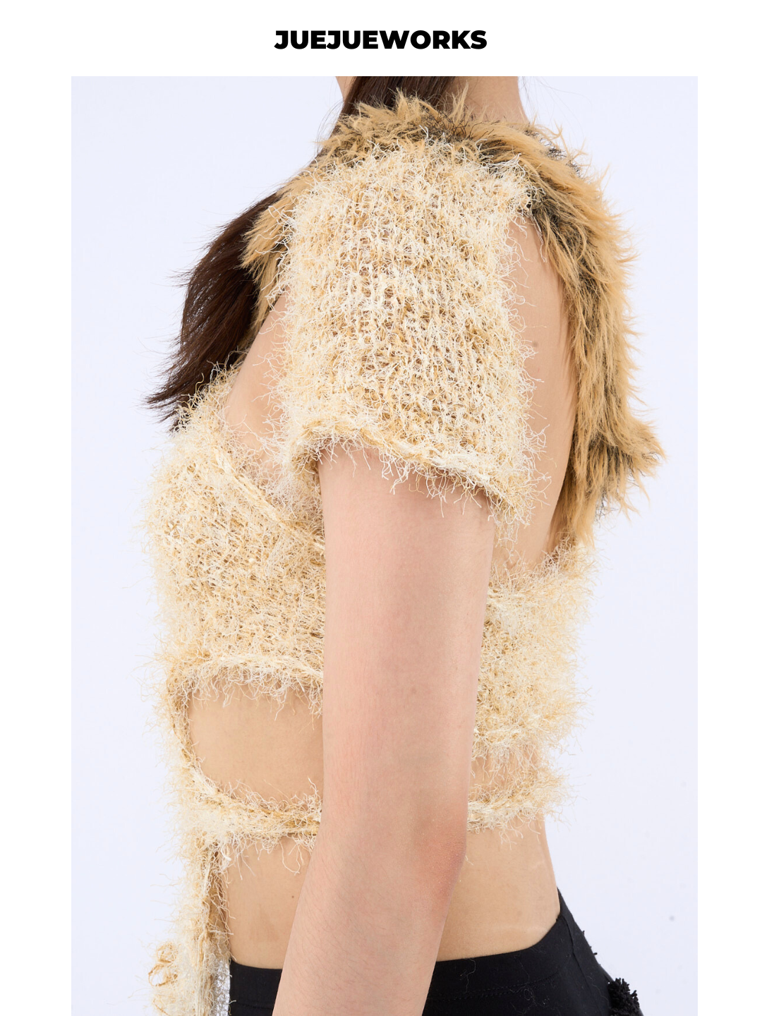 Leopard-Spot Fuzzy Knit Tank