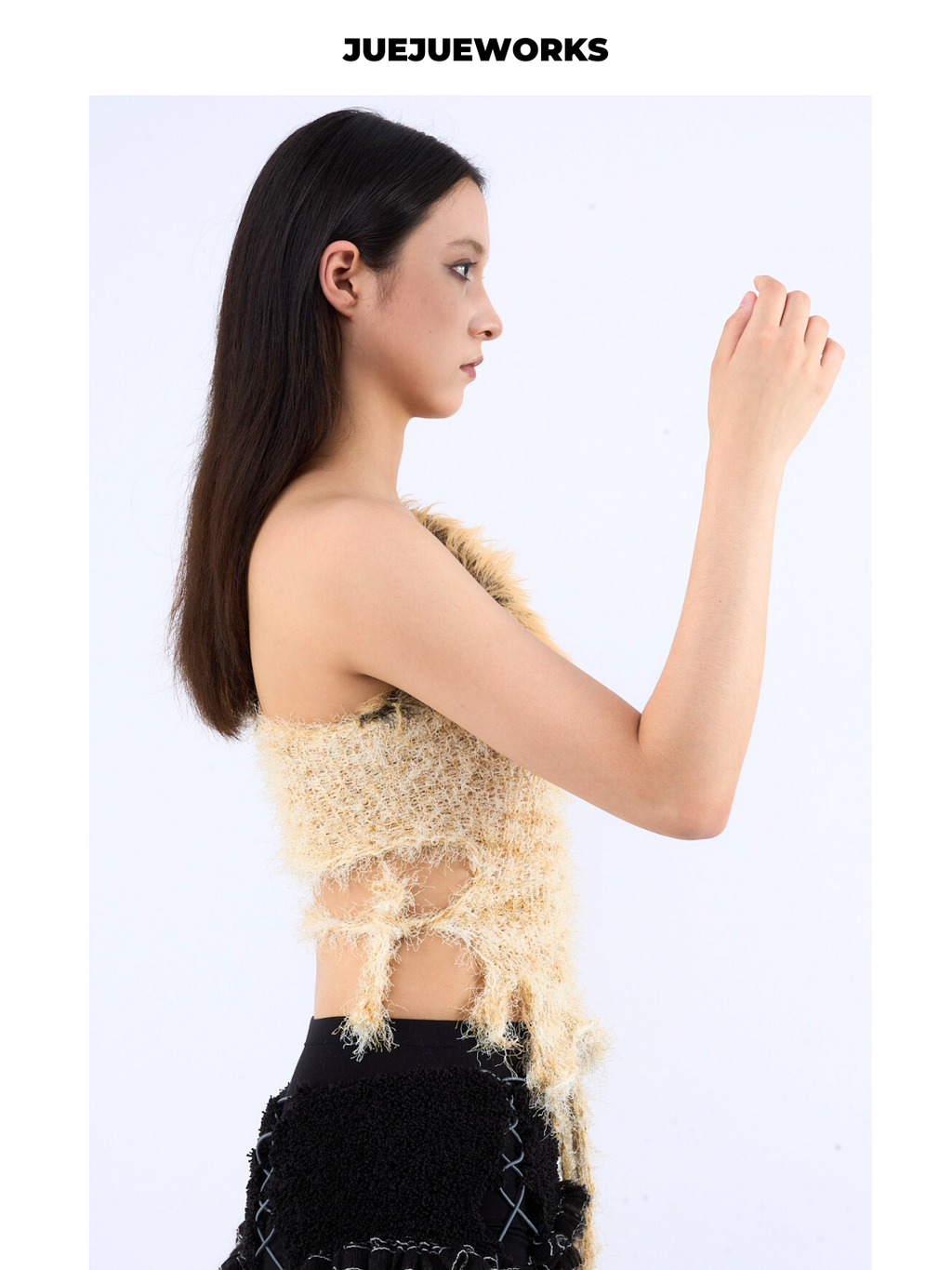 Leopard-Spot Fuzzy Knit Tank