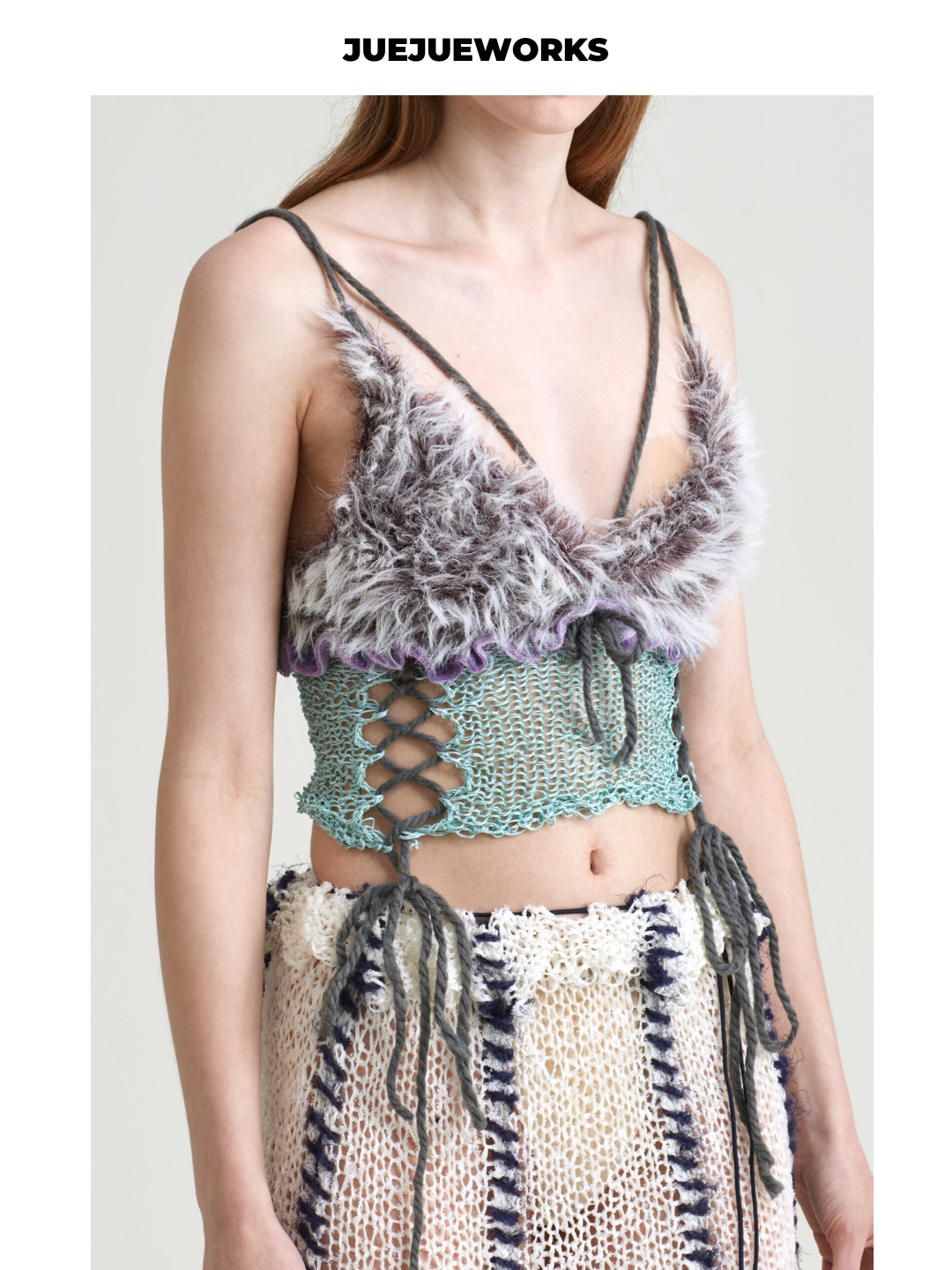 Purple Camel Fuzzy Knit Tank