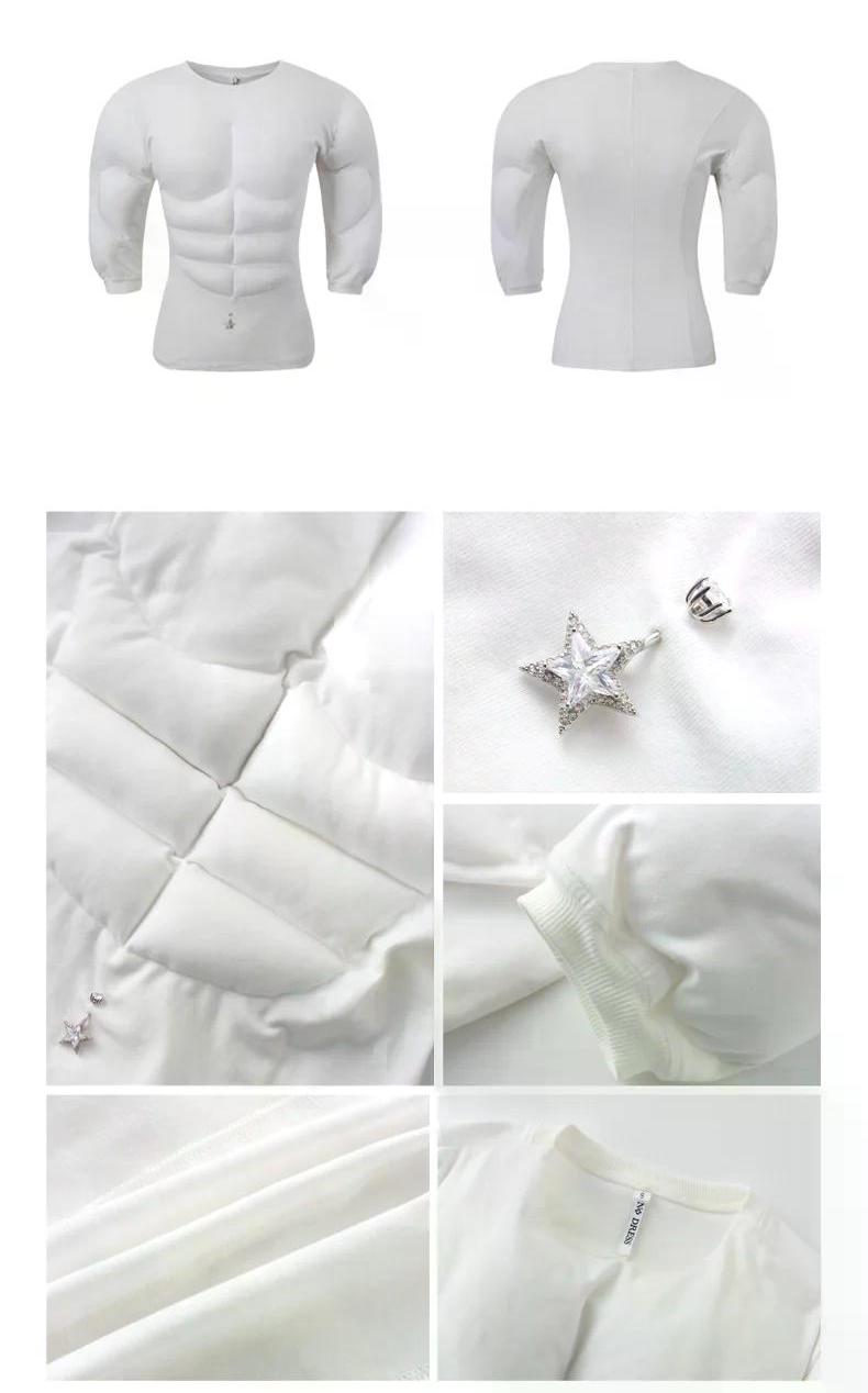 White Navel Ring Muscle top