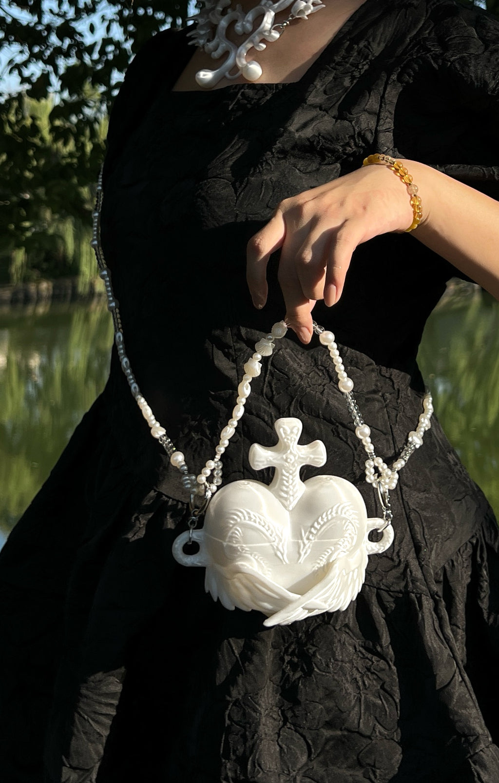 Angel’s Reliquary 3D Printing Sculptural Heart Box Bag