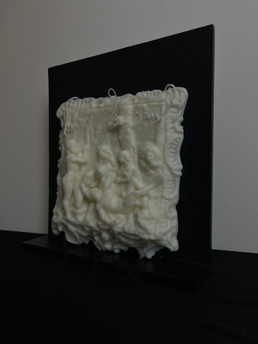 ingo | "The Death of Abel" Bas-Relief Scented Candle – Convertible Renaissance Wall Art & Sculpture Decor