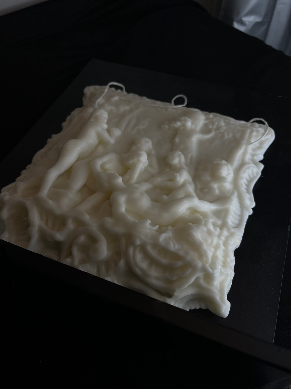 ingo | "The Death of Abel" Bas-Relief Scented Candle – Convertible Renaissance Wall Art & Sculpture Decor