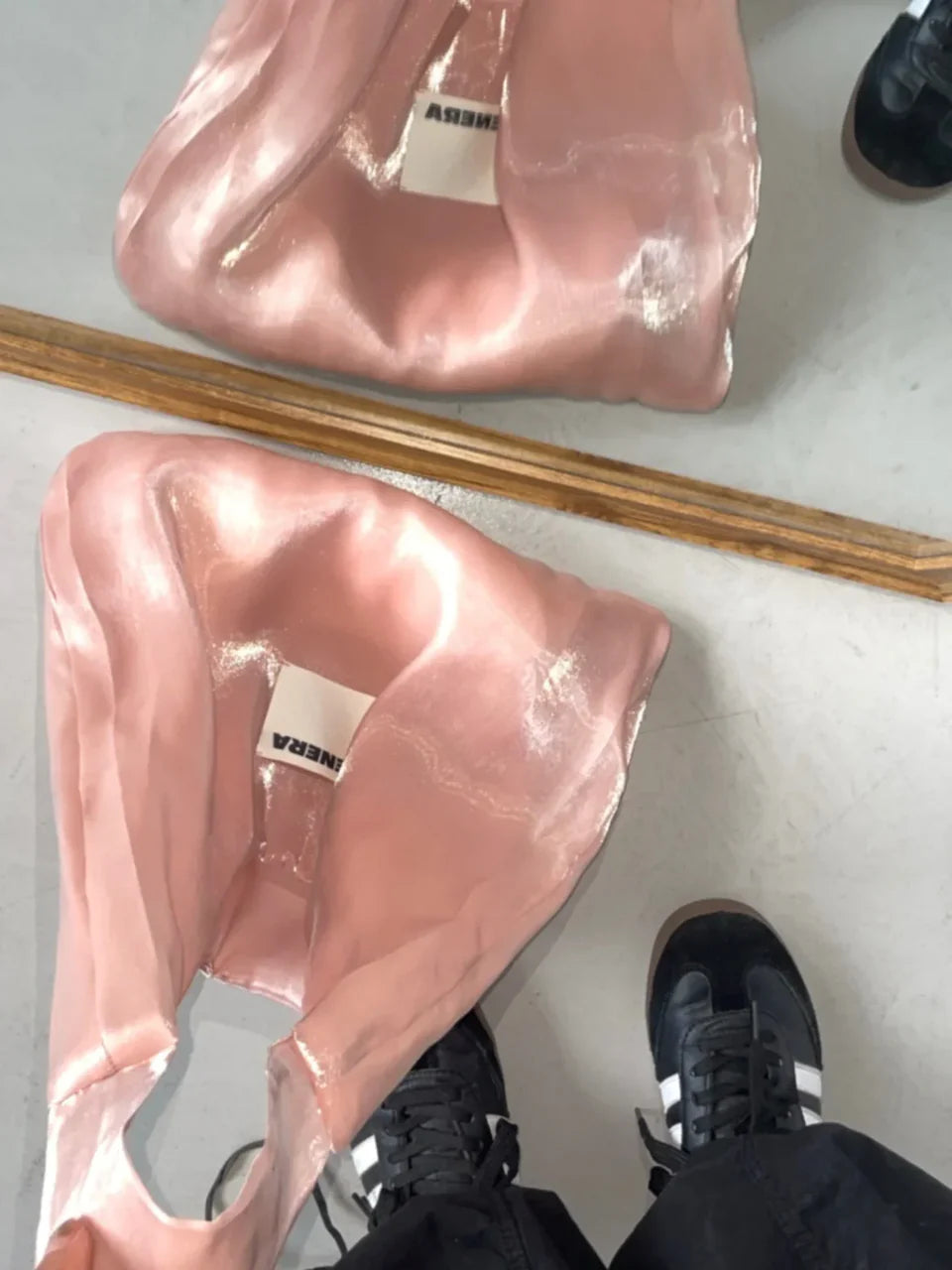 TENERA Plant-Based Satin Ballerina Shoulder Tote Bag