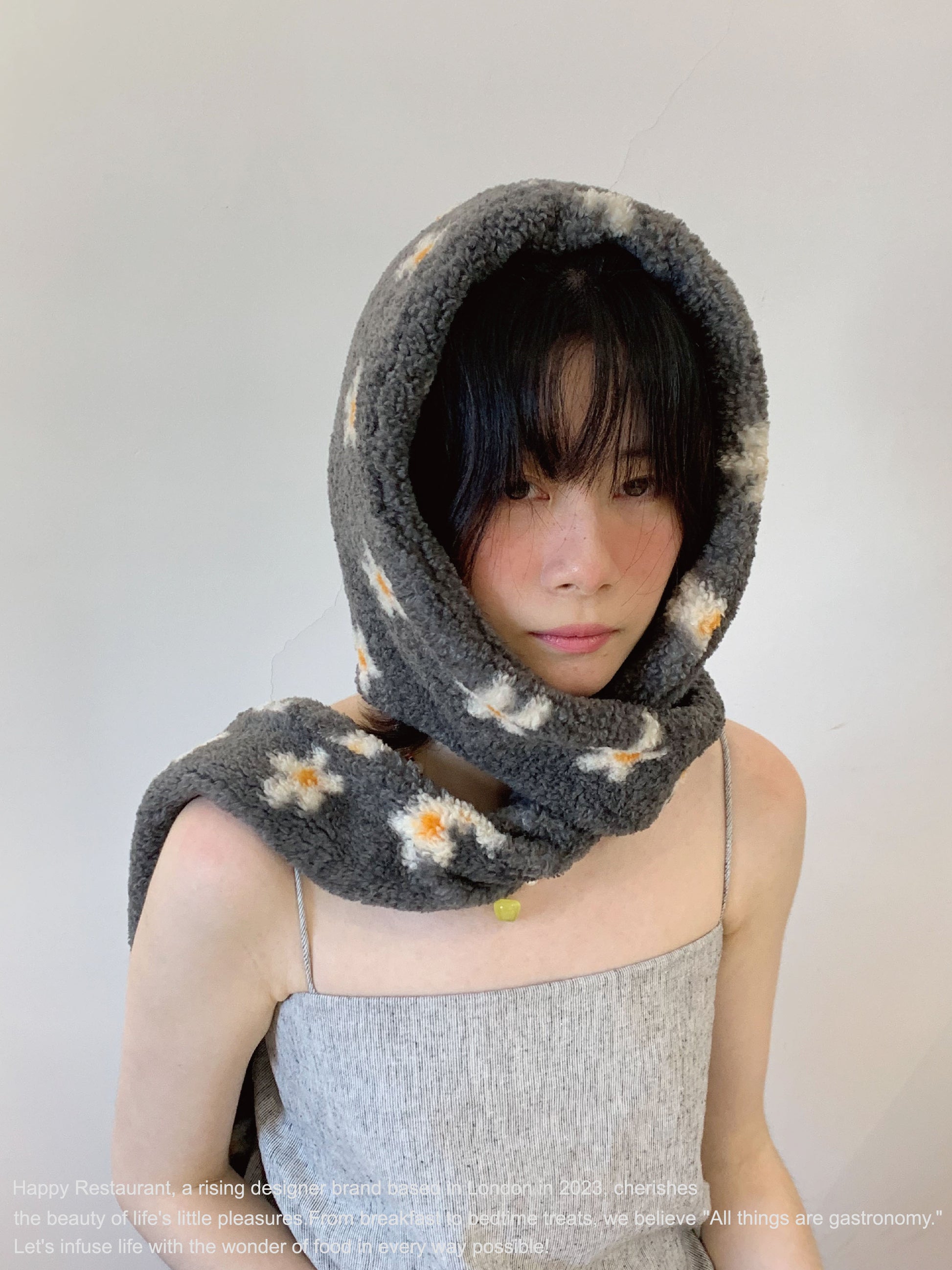 “Sleepy Garden Hood” Multi-Functional Hood Scarf Hat