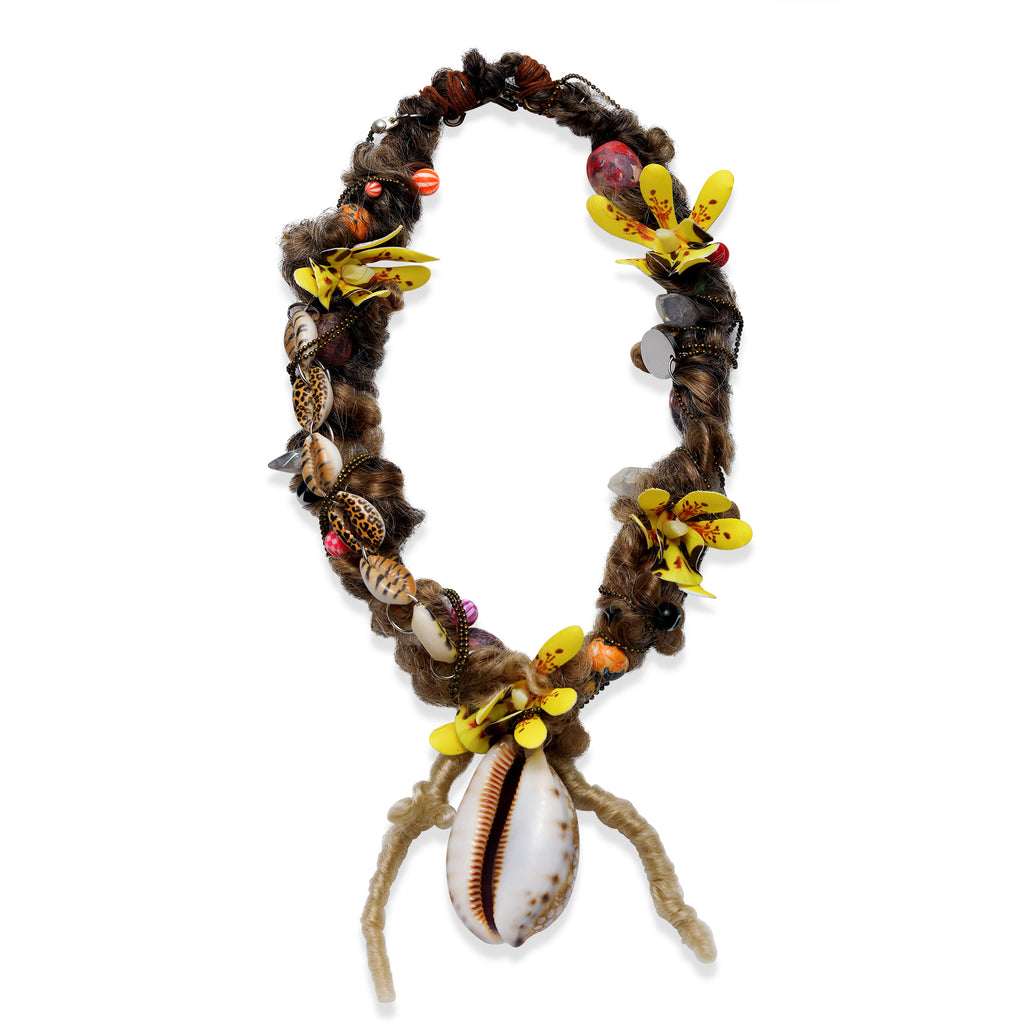 Strangefruit Handmade Mini Orchid Tiger | Print Shell Necklace | Boho Beach Jewelry | Gift for woman