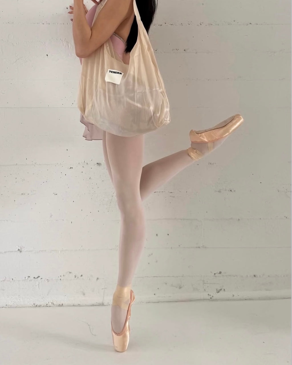 TENERA Plant-Based Satin Ballerina Shoulder Tote Bag
