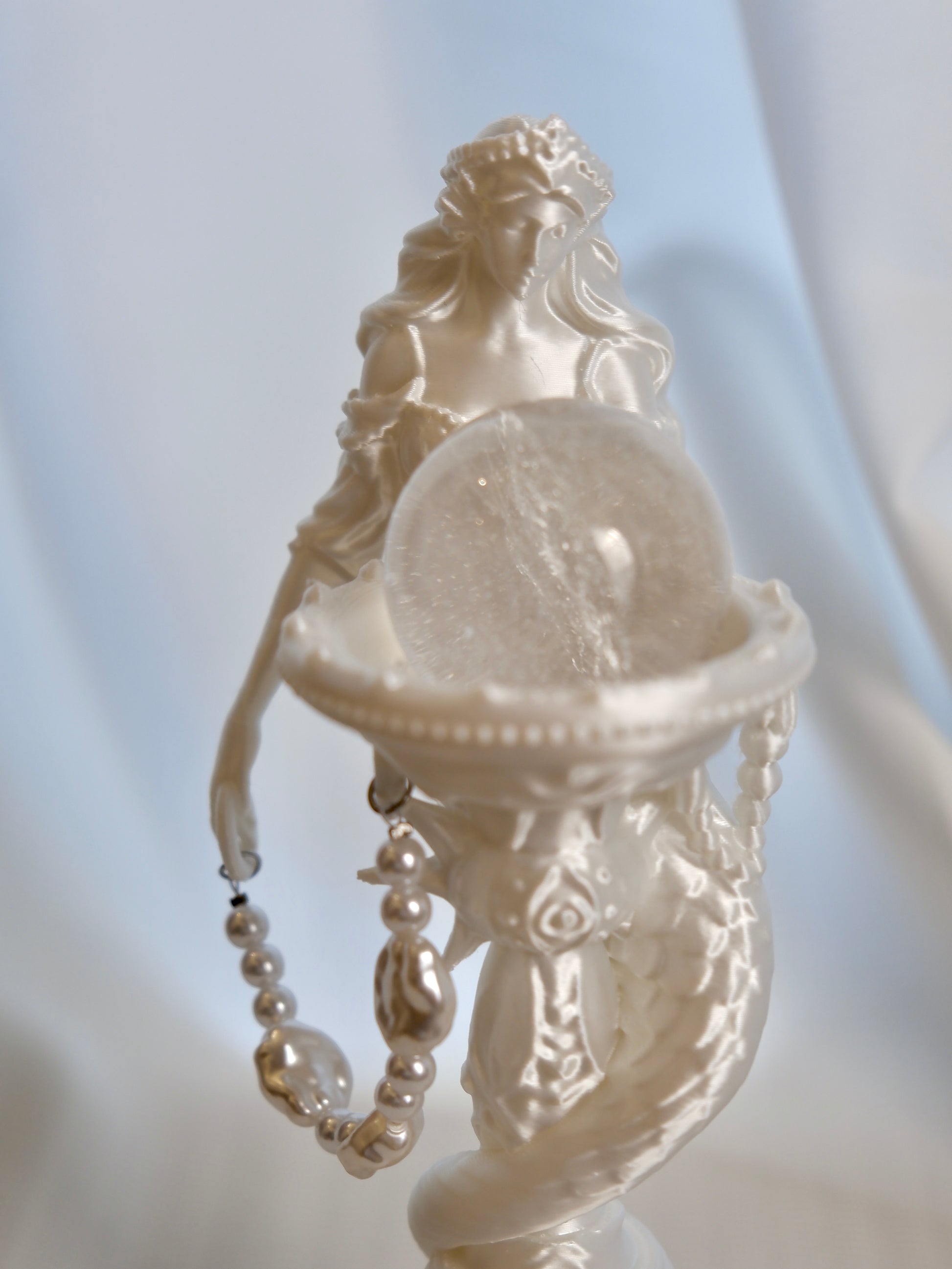 3D Print Vintage Mermaid Candle Holder & Crystal Aroma Sculpture