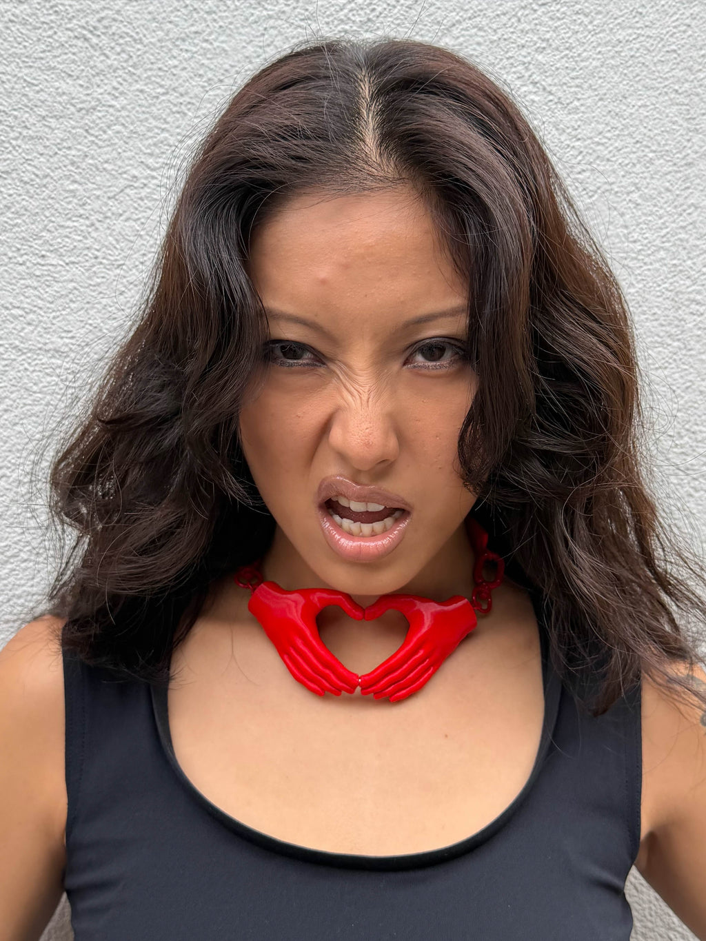 Heart Hands Magnetic Necklace — USIC × Jeff Free Park