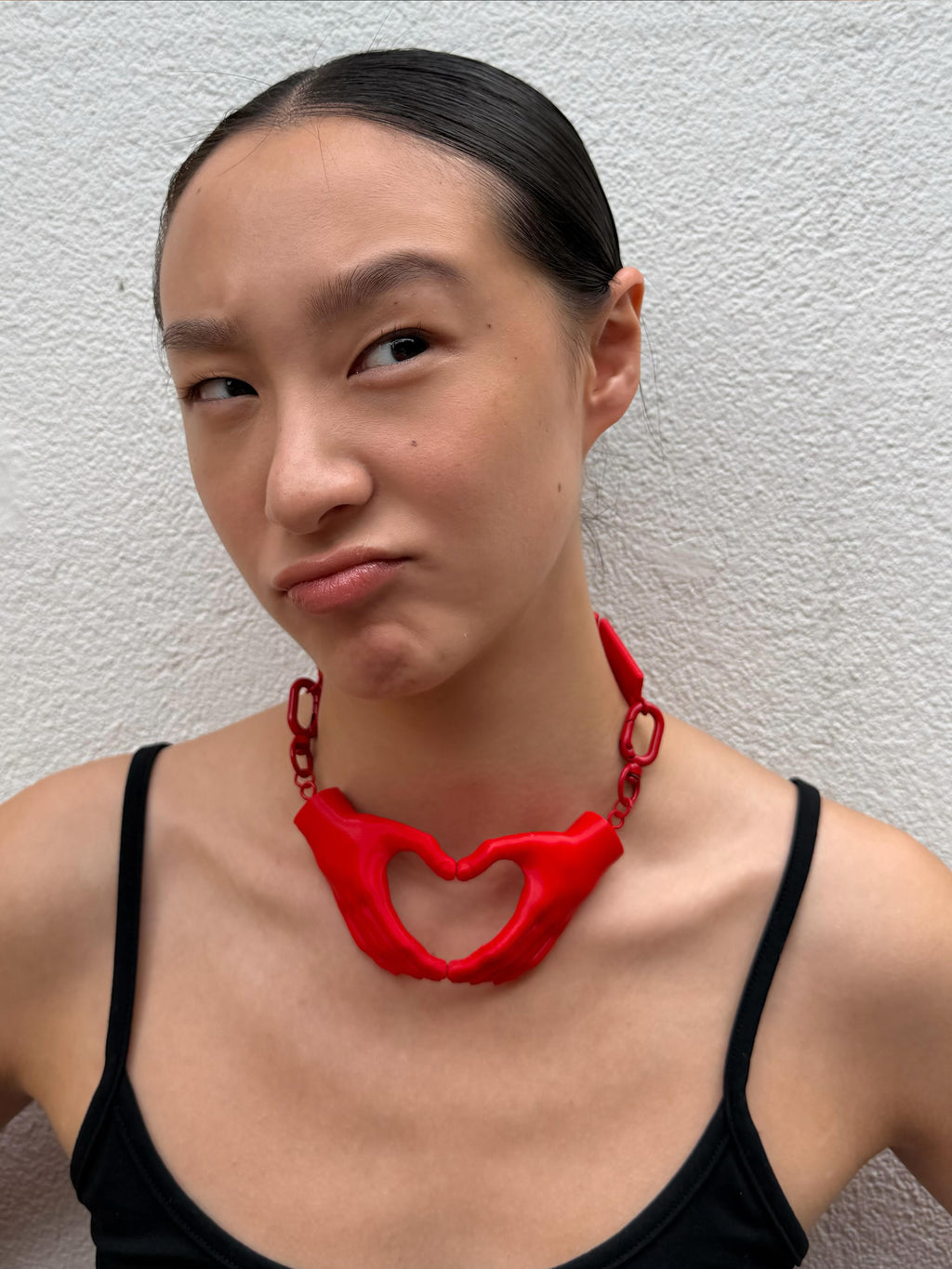 Heart Hands Magnetic Necklace — USIC × Jeff Free Park