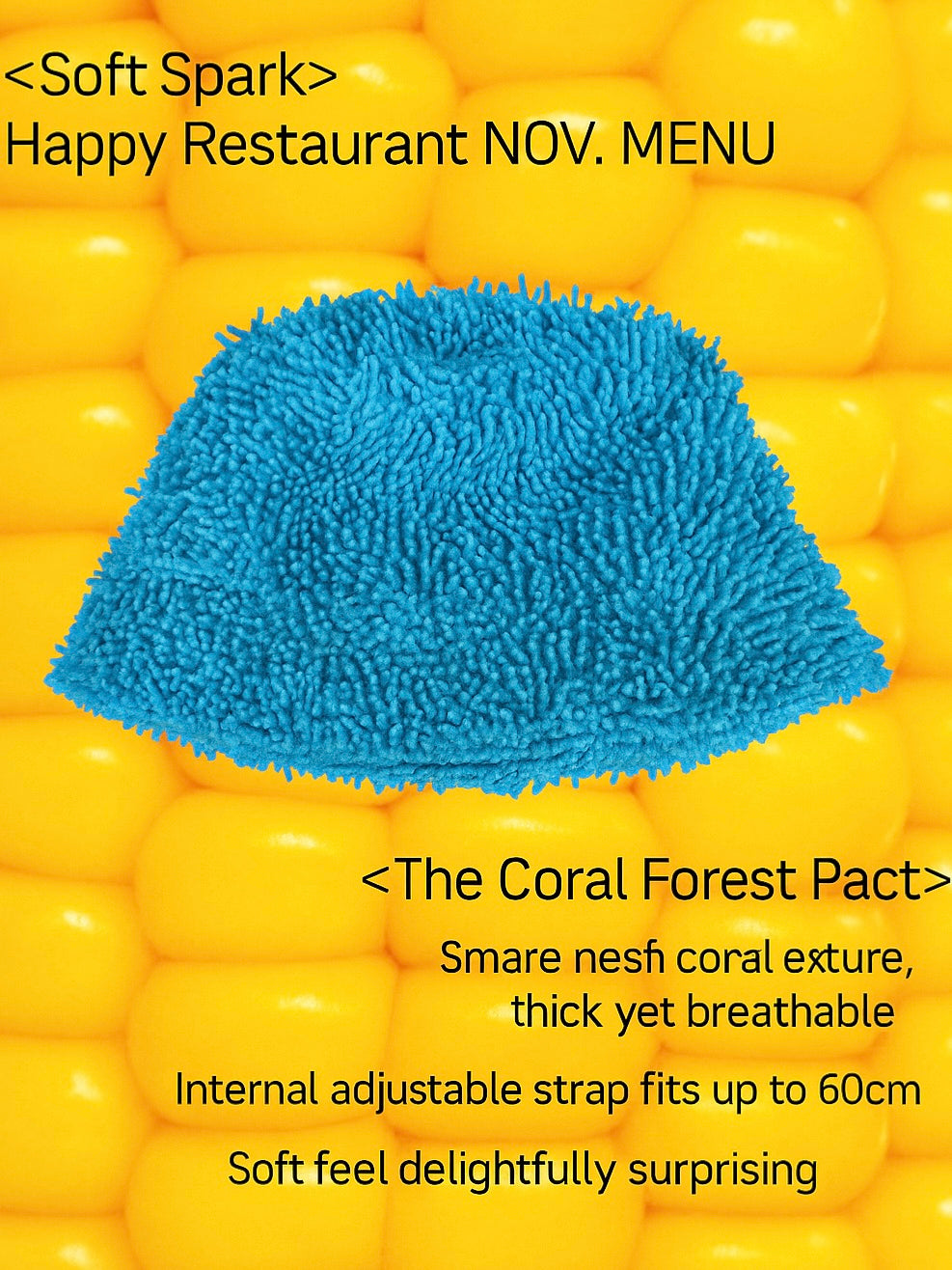 “Soft Spark” Coral Forest Fisherman Hat