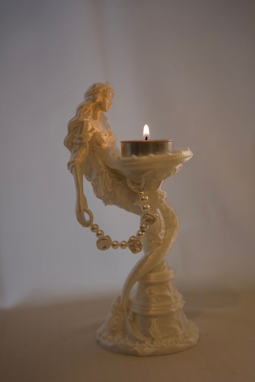 3D Print Vintage Mermaid Candle Holder & Crystal Aroma Sculpture