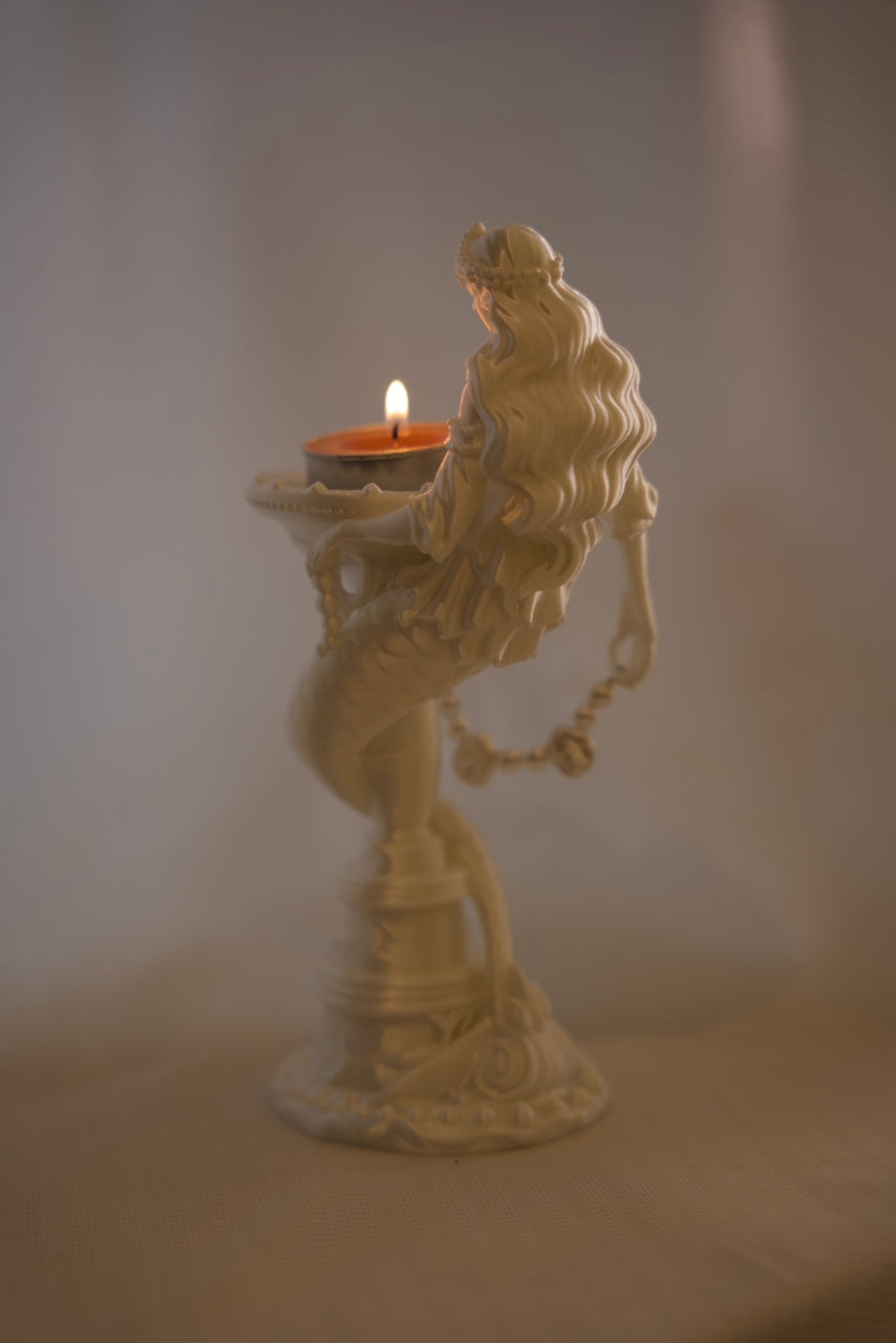 3D Print Vintage Mermaid Candle Holder & Crystal Aroma Sculpture