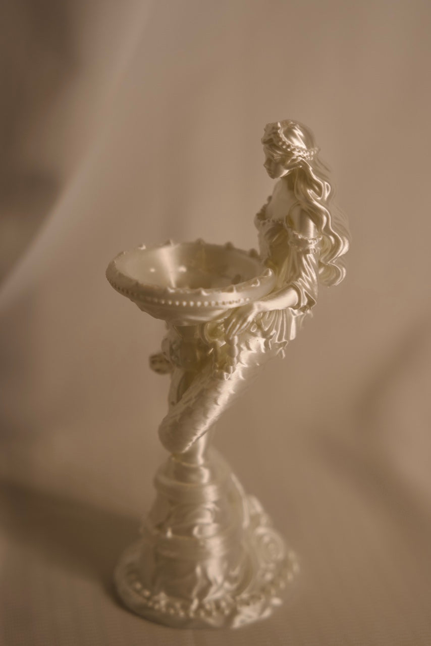 3D Print Vintage Mermaid Candle Holder & Crystal Aroma Sculpture