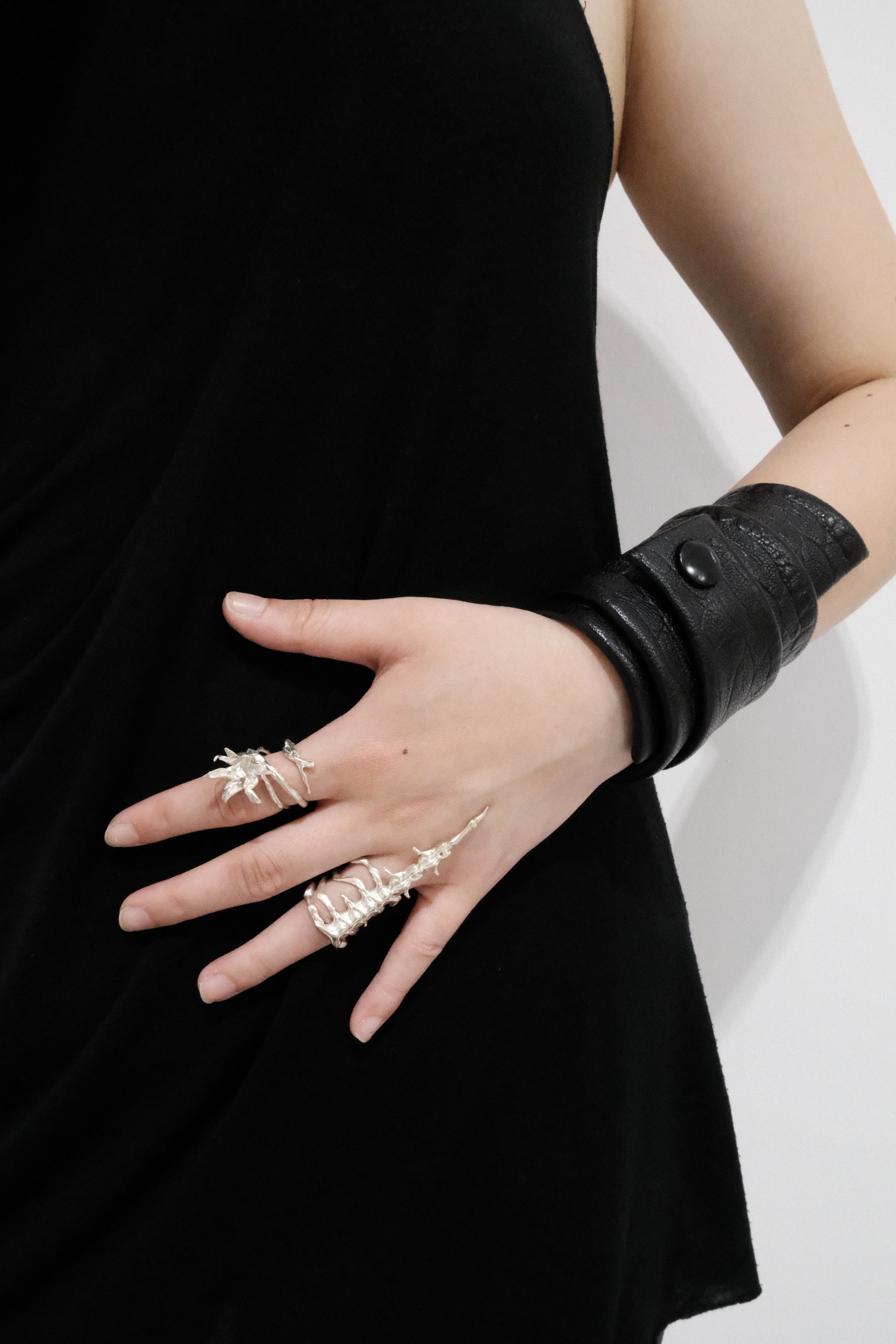 Silver Spine Ring | Short and Long Sterling Silver Bone Armour Statement Ring
