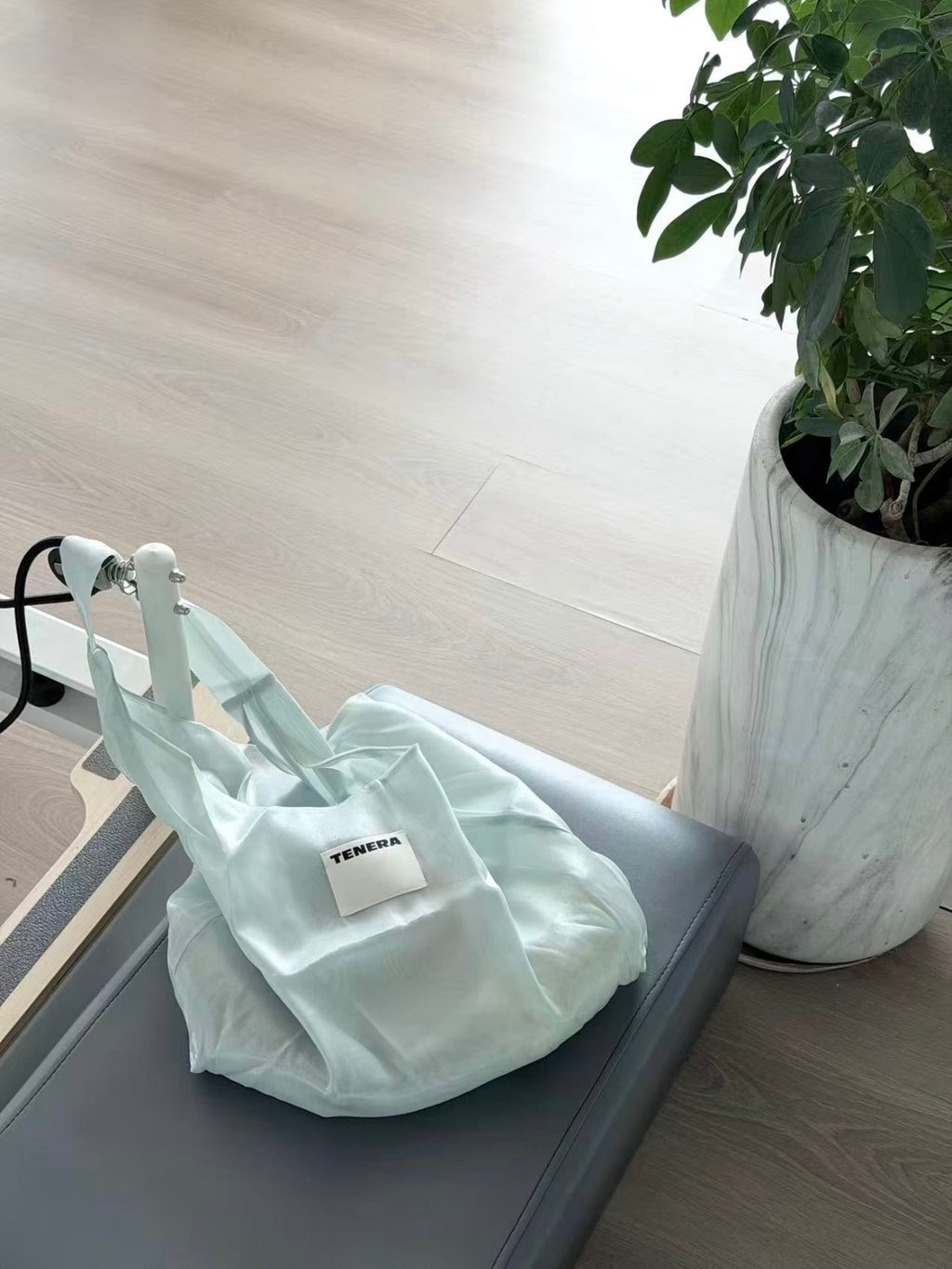 TENERA Plant-Based Satin Ballerina Shoulder Tote Bag