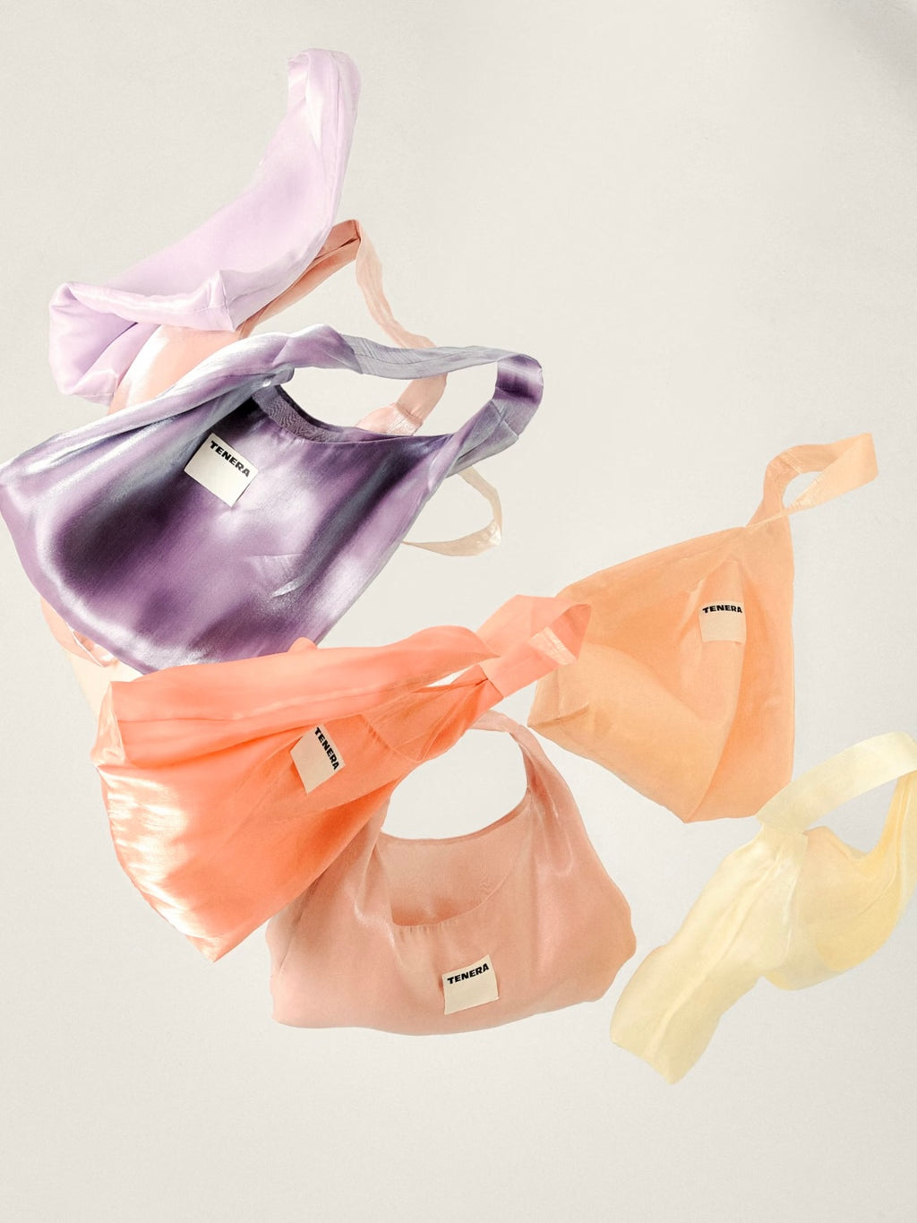 TENERA Plant-Based Satin Ballerina Shoulder Tote Bag