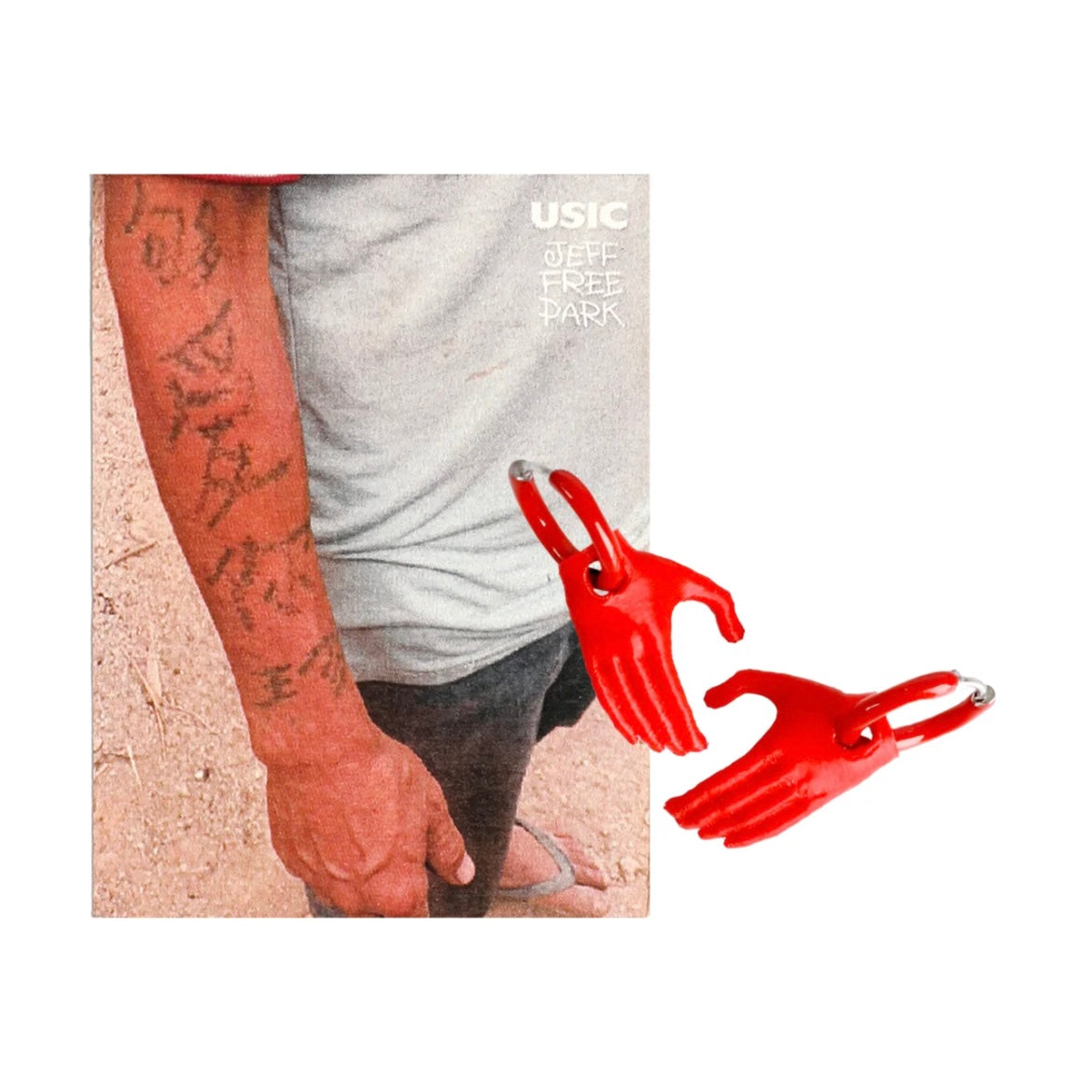 Hand Gesture Drop Earring – USIC × Jeff Free Park