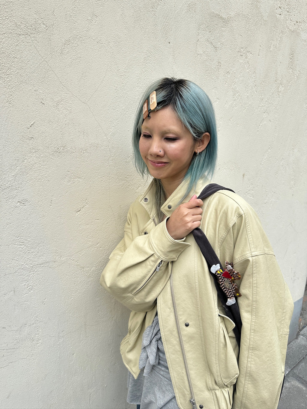 Happy Restaurant | "Band-Aid" Hair Clip Set – Acetate Artisan Hair Pin, Playful Y2K Bangs Clip