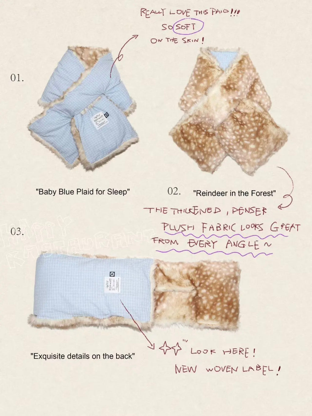 “A Little Deer” Faux Fur Hat & Scarf Set