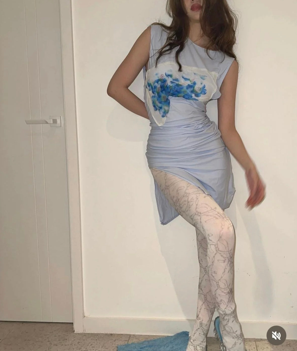 Alien Collage Long Socks｜Digital Chaos Edition Tights