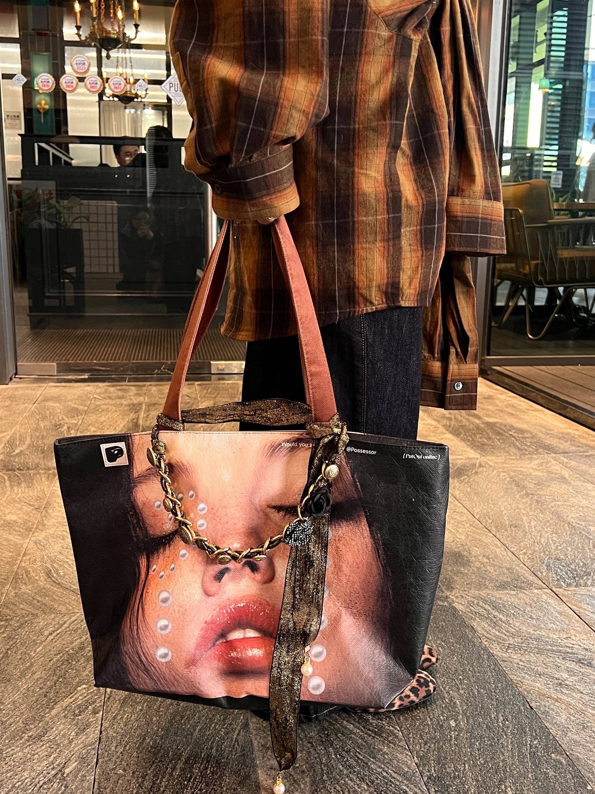 Y2K Pearl Tear Tyvek Tote Bag | Eco-Friendly DuPont Paper Shoulder Bag