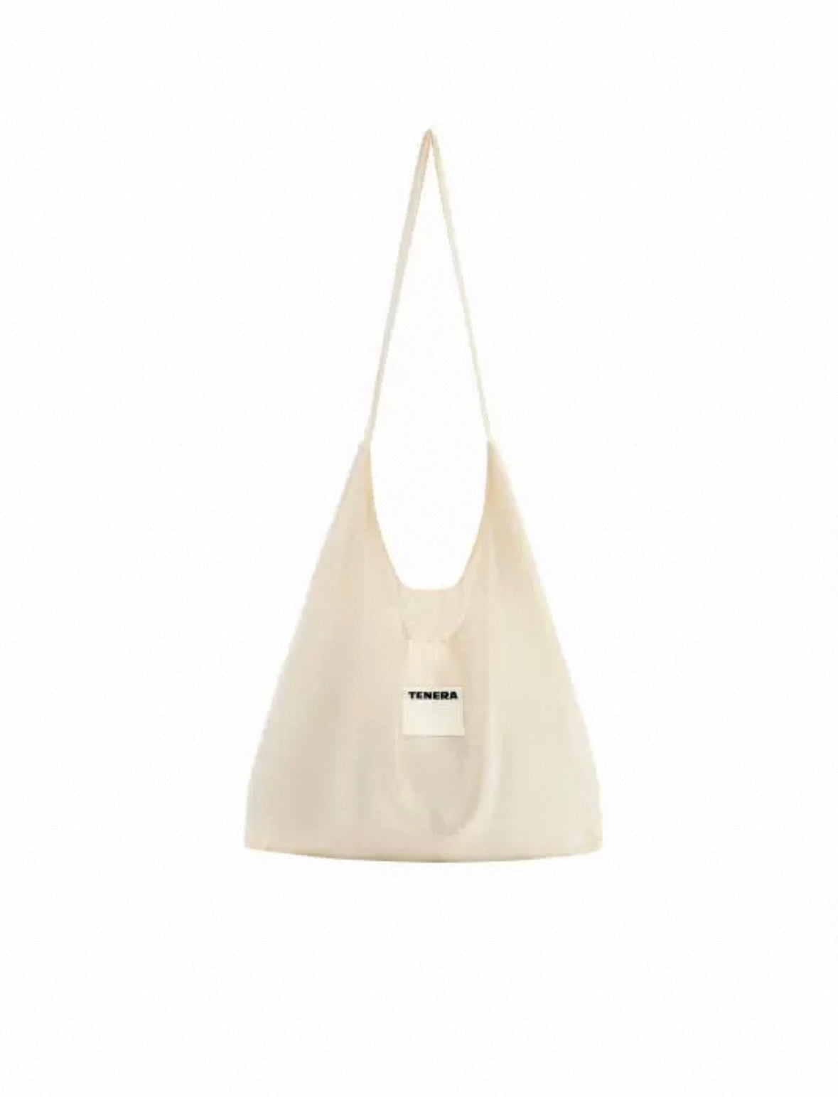 TENERA Plant-Based Satin Ballerina Shoulder Tote Bag