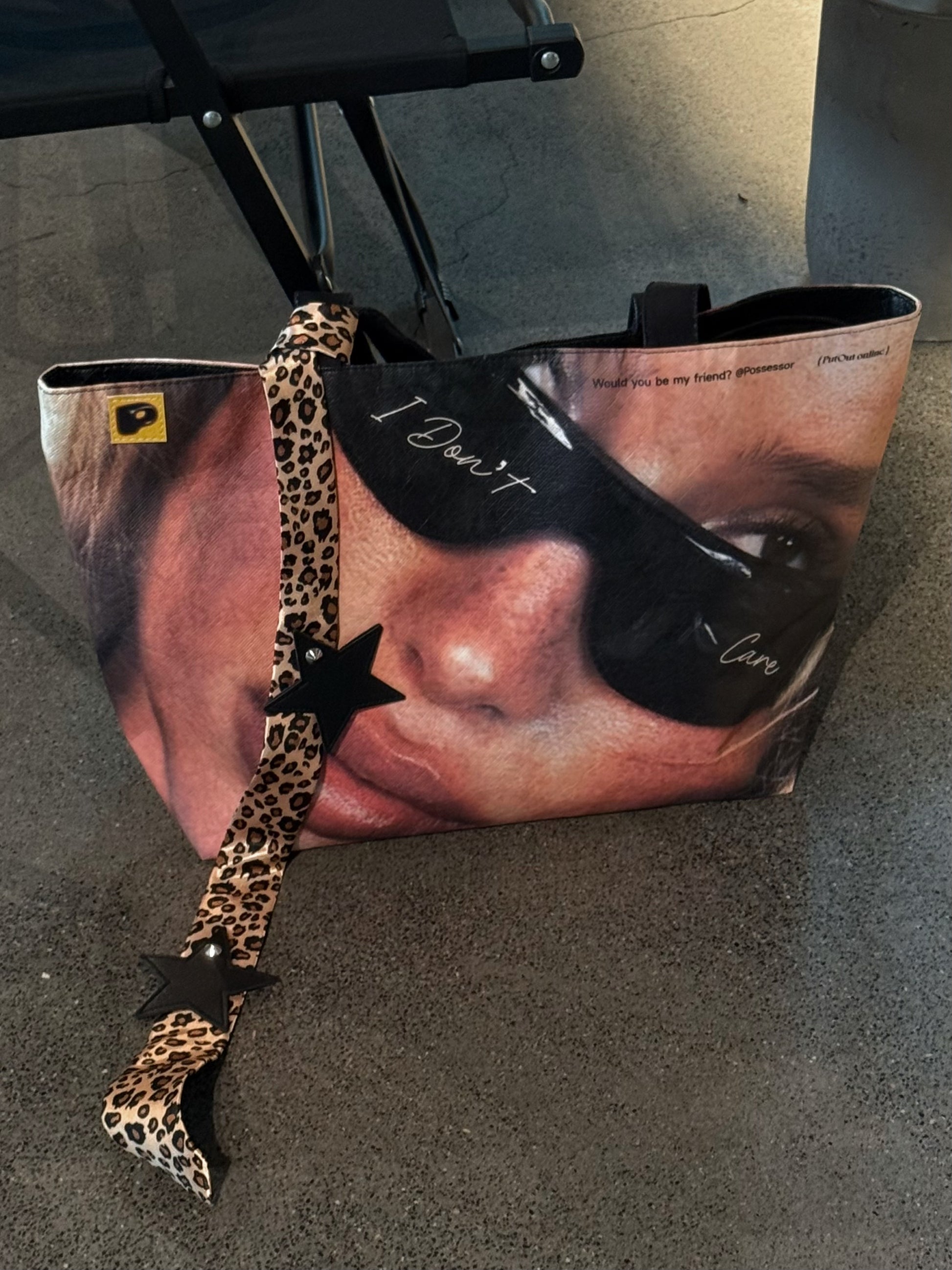 Y2K I Don’t Care Tyvek Tote Bag | Millennium Hot Girl Streetwear Eco-Friendly Handbag