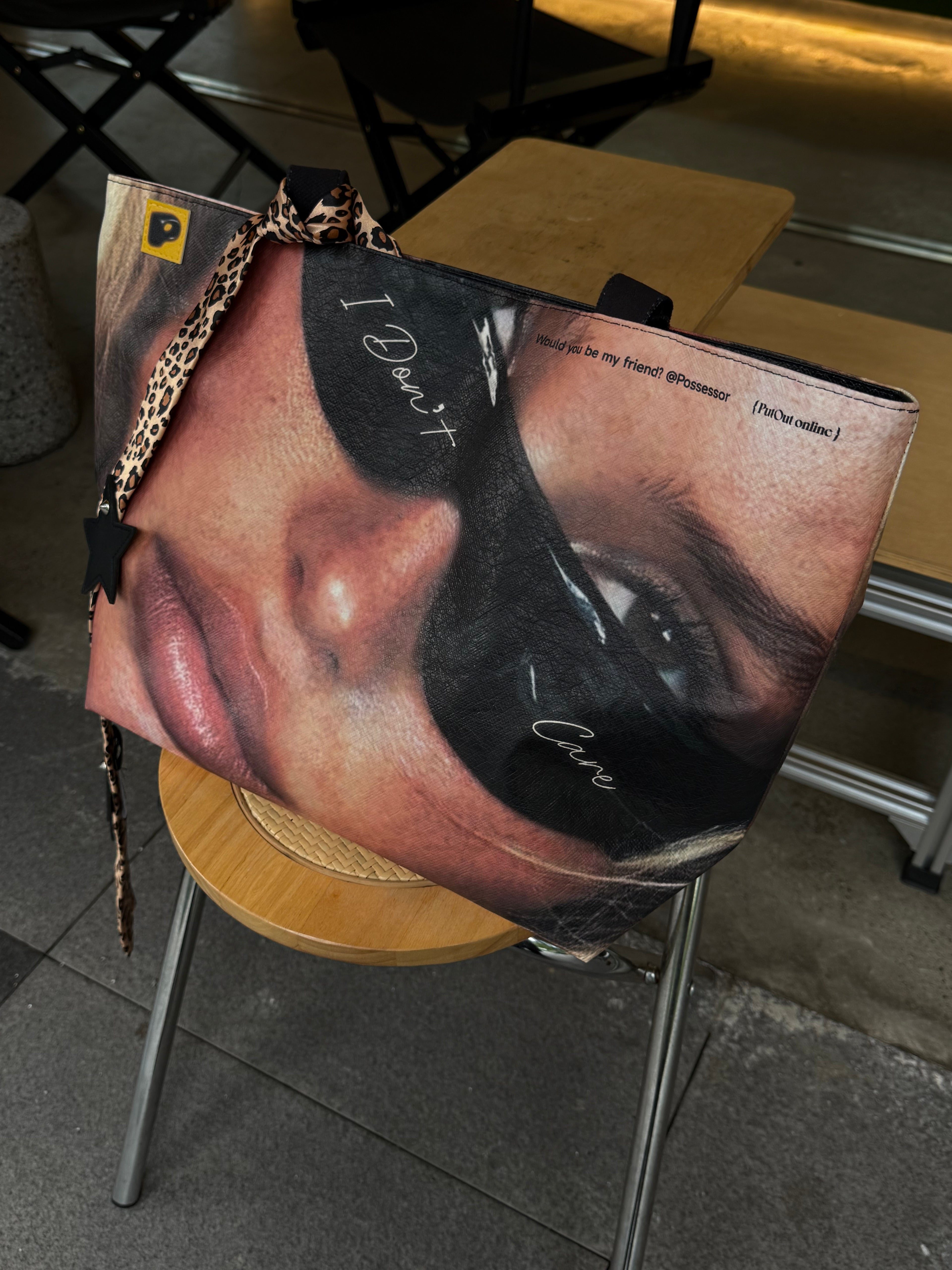 Y2K I Don’t Care Tyvek Tote Bag | Millennium Hot Girl Streetwear Eco-Friendly Handbag