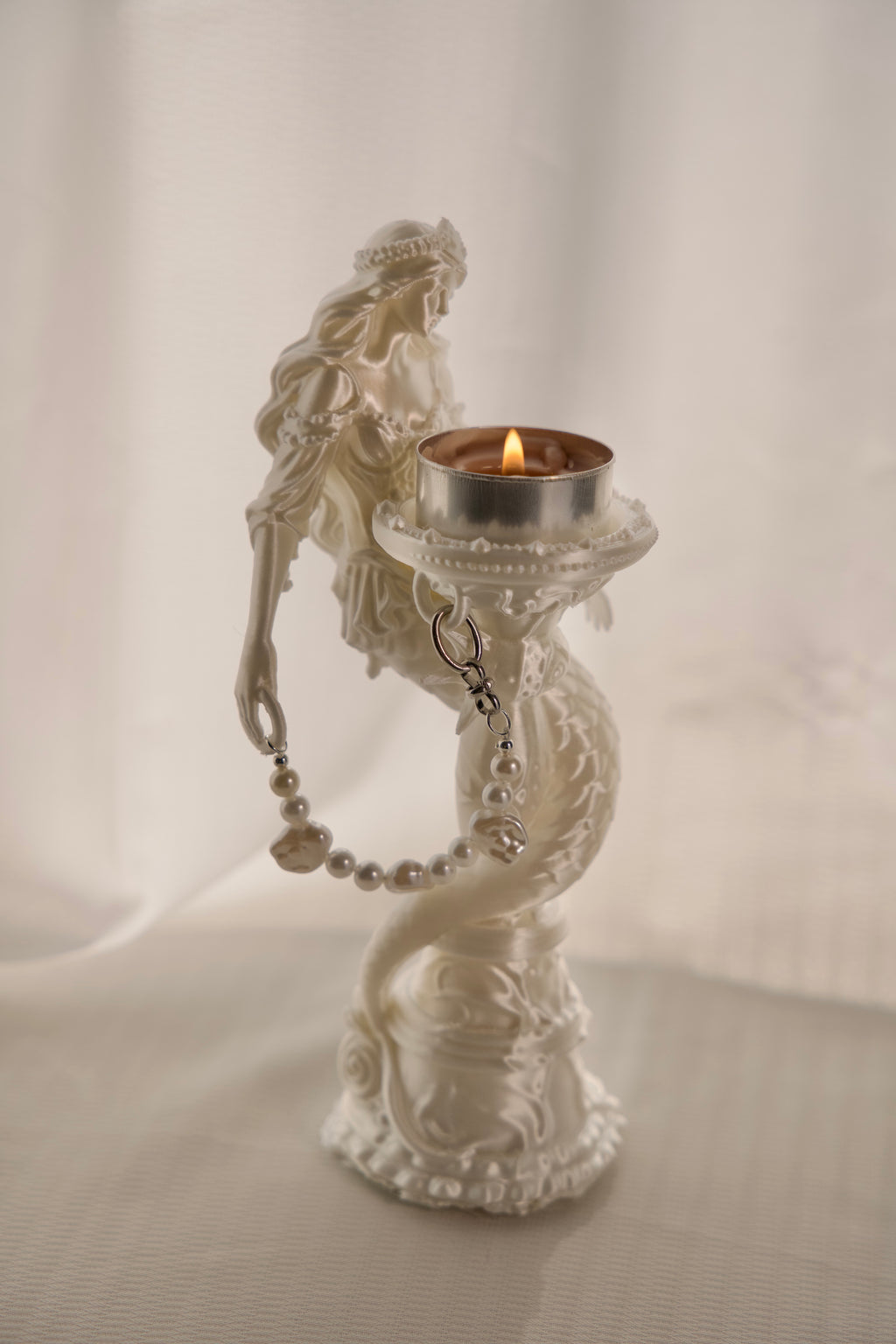 3D Print Vintage Mermaid Candle Holder & Crystal Aroma Sculpture