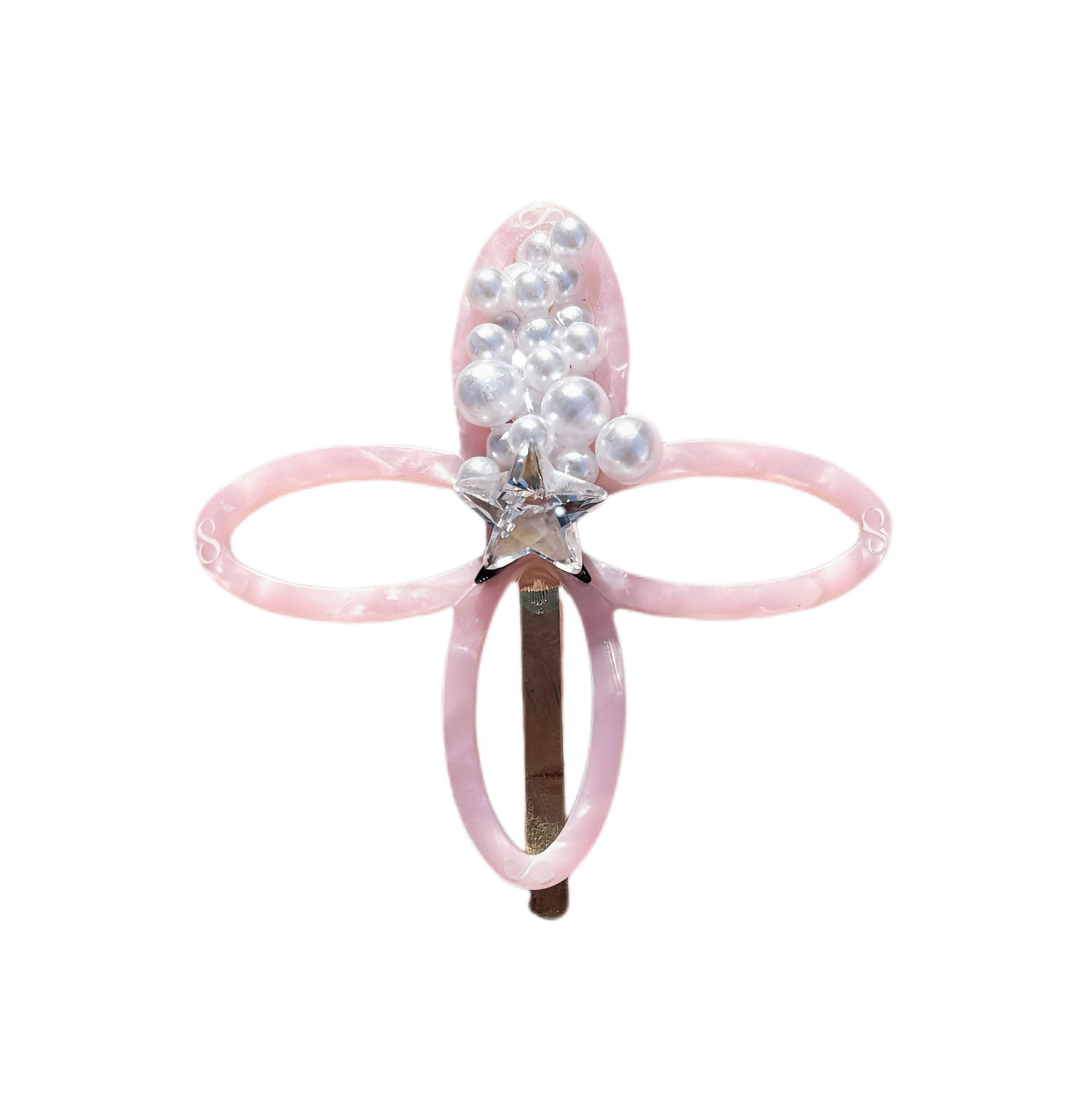 Teliya Power Bloom Pink Floral Hair Clip