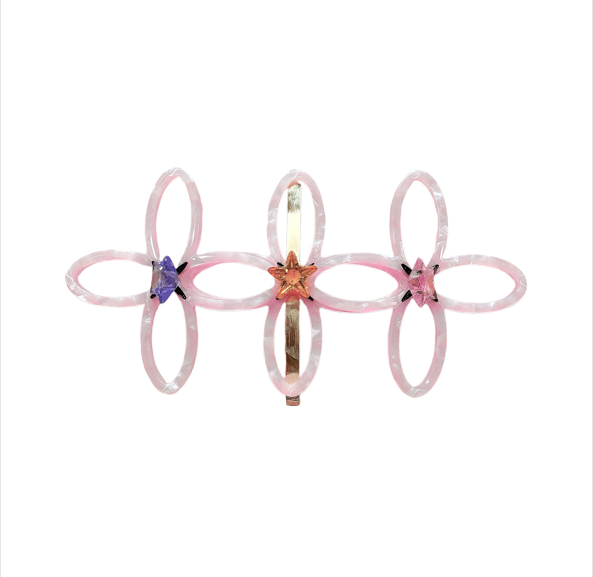 Teliya Power Bloom Pink Floral Hair Clip