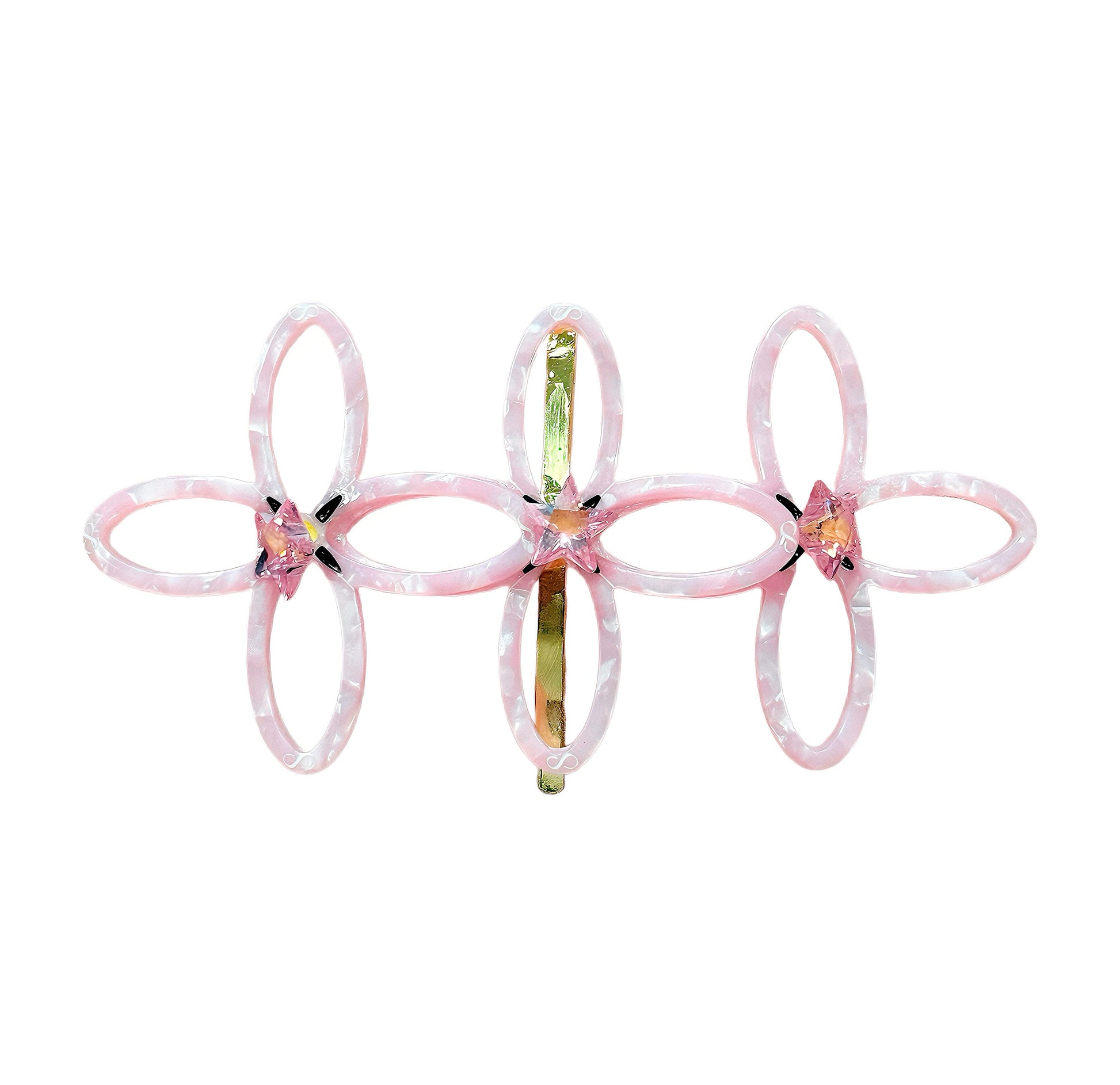 Teliya Power Bloom Pink Floral Hair Clip